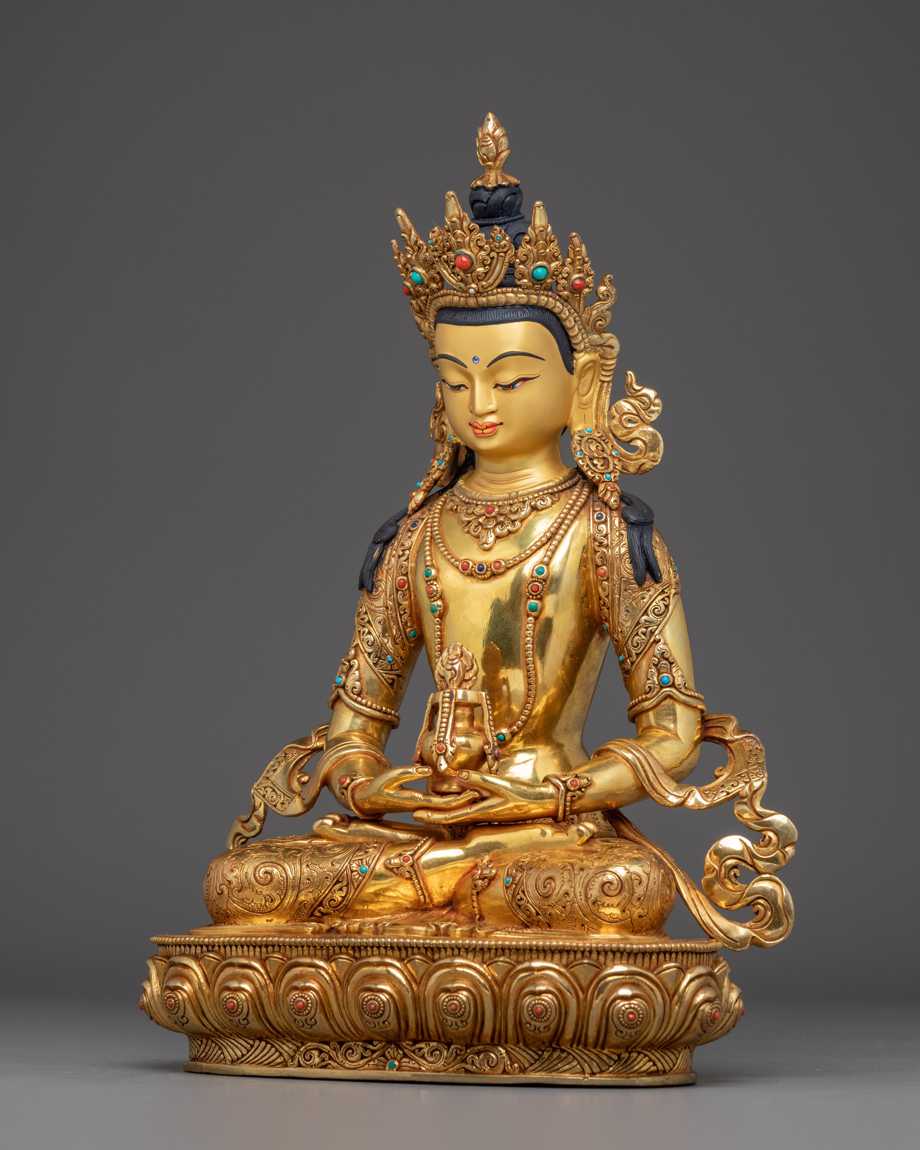 Art of Amitayus Bodhisattva Icon | Buddha of Long-life