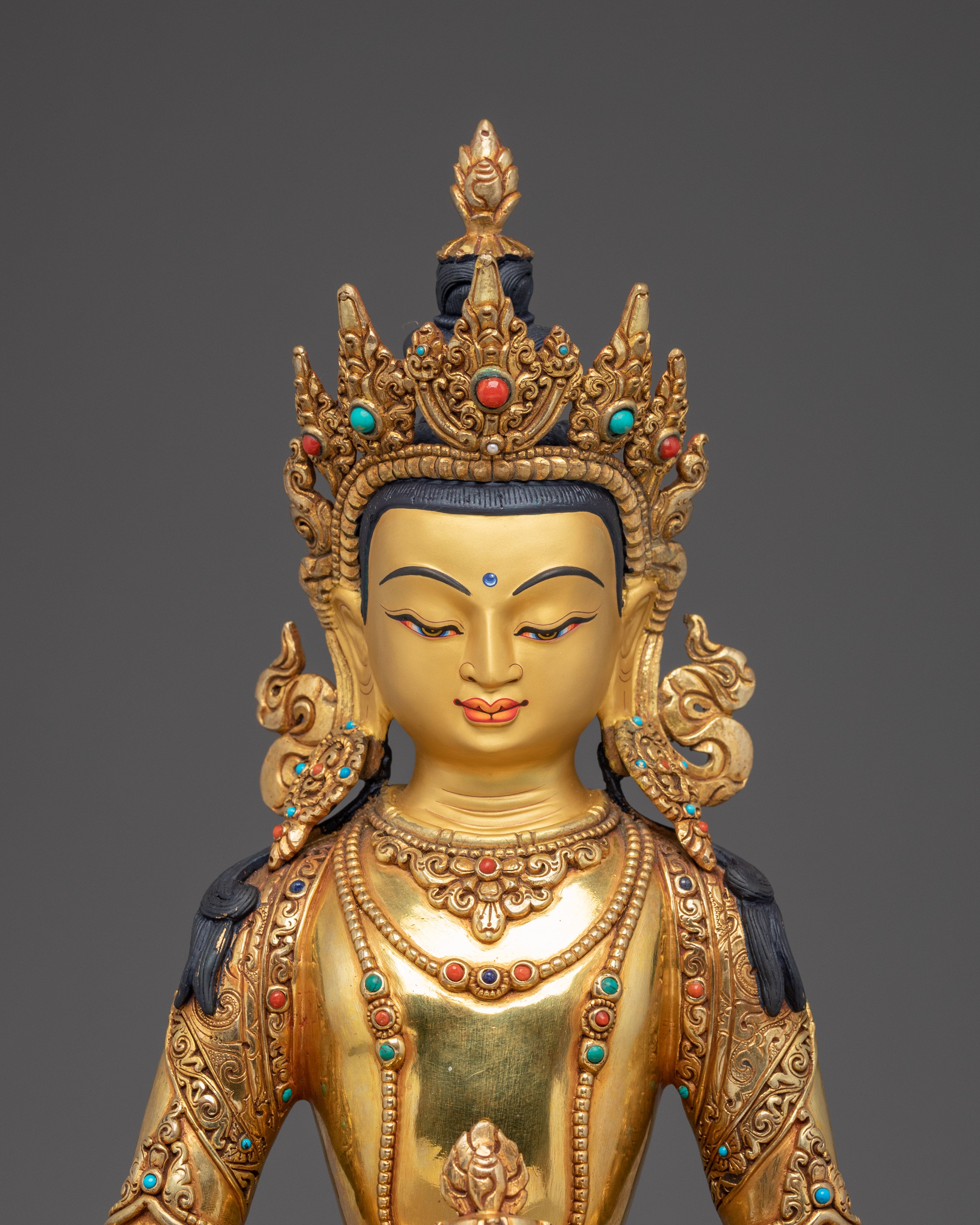 Art of Amitayus Bodhisattva Icon | Buddha of Long-life