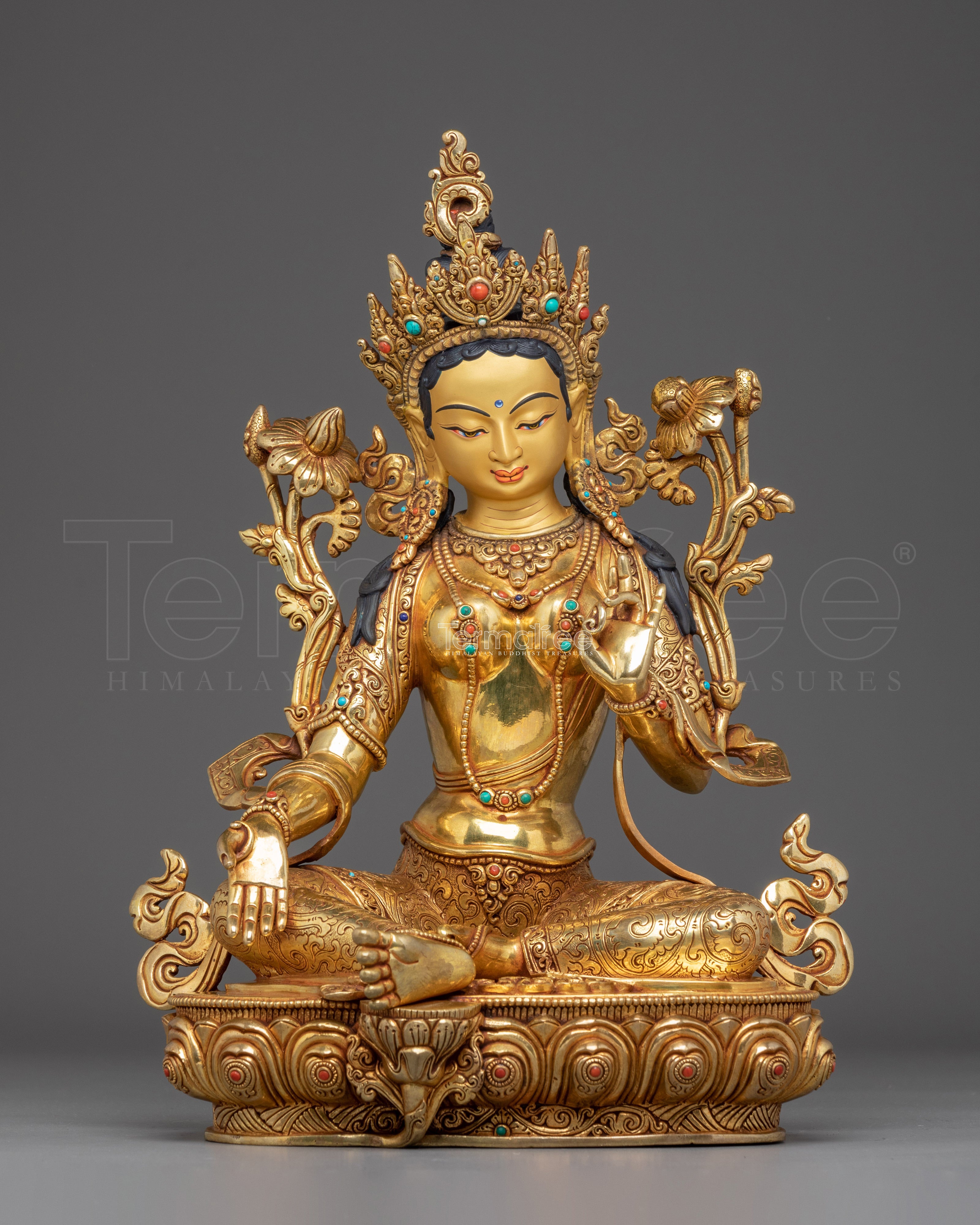 Green Tara Icon, Swift Goddess of Compassion