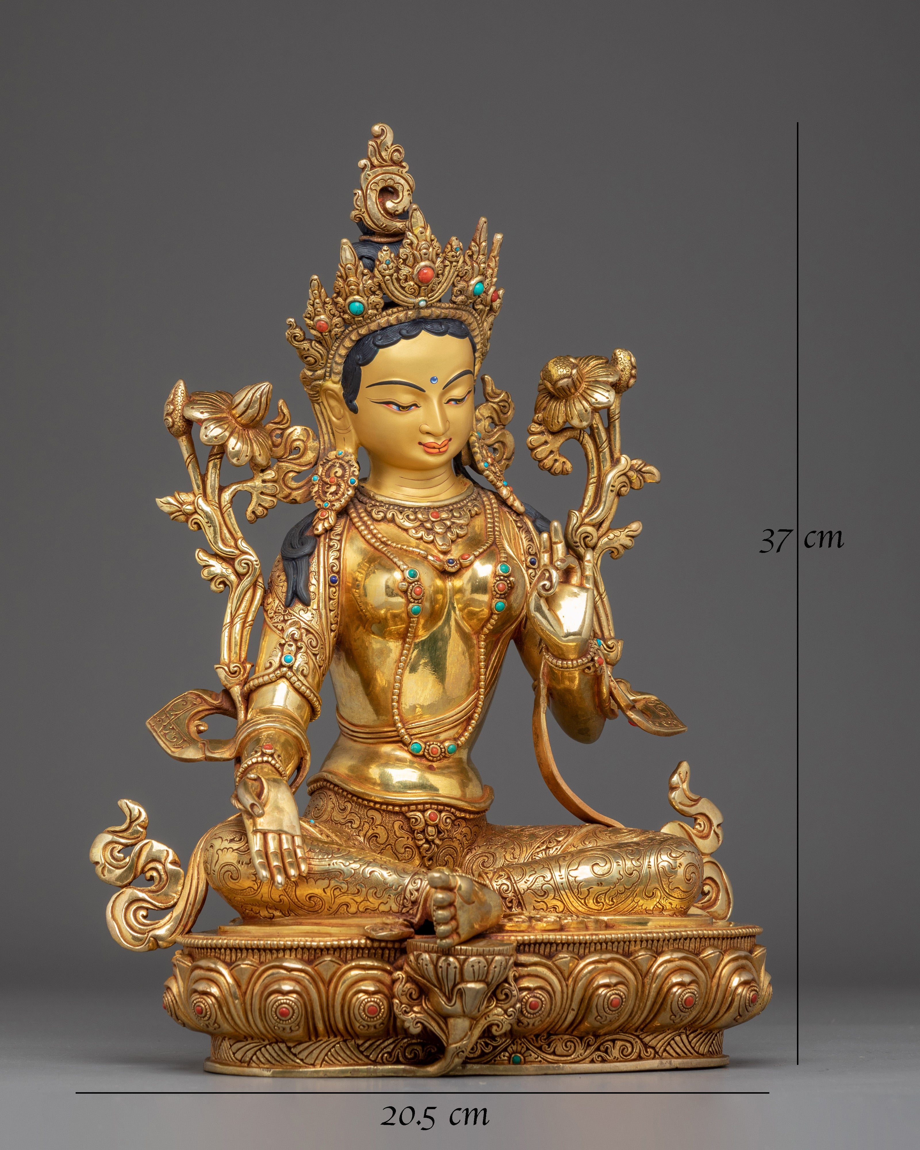 Green Tara Icon, Swift Goddess of Compassion