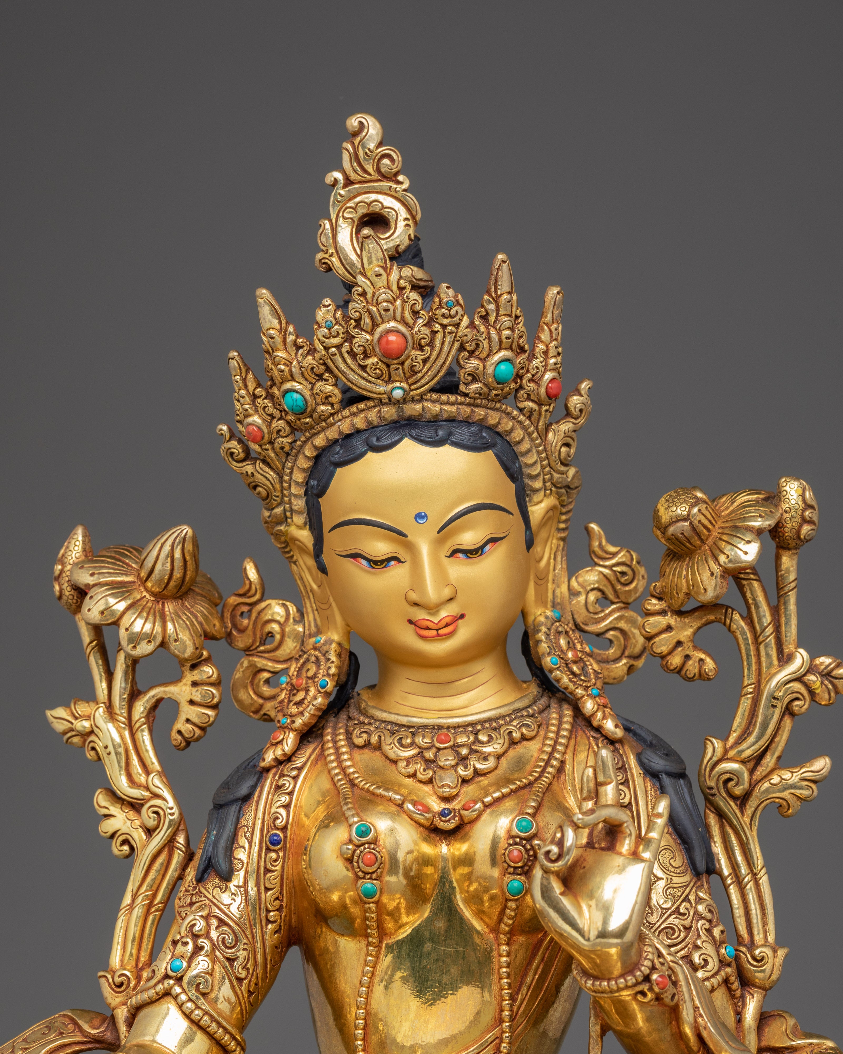 Green Tara Icon, Swift Goddess of Compassion