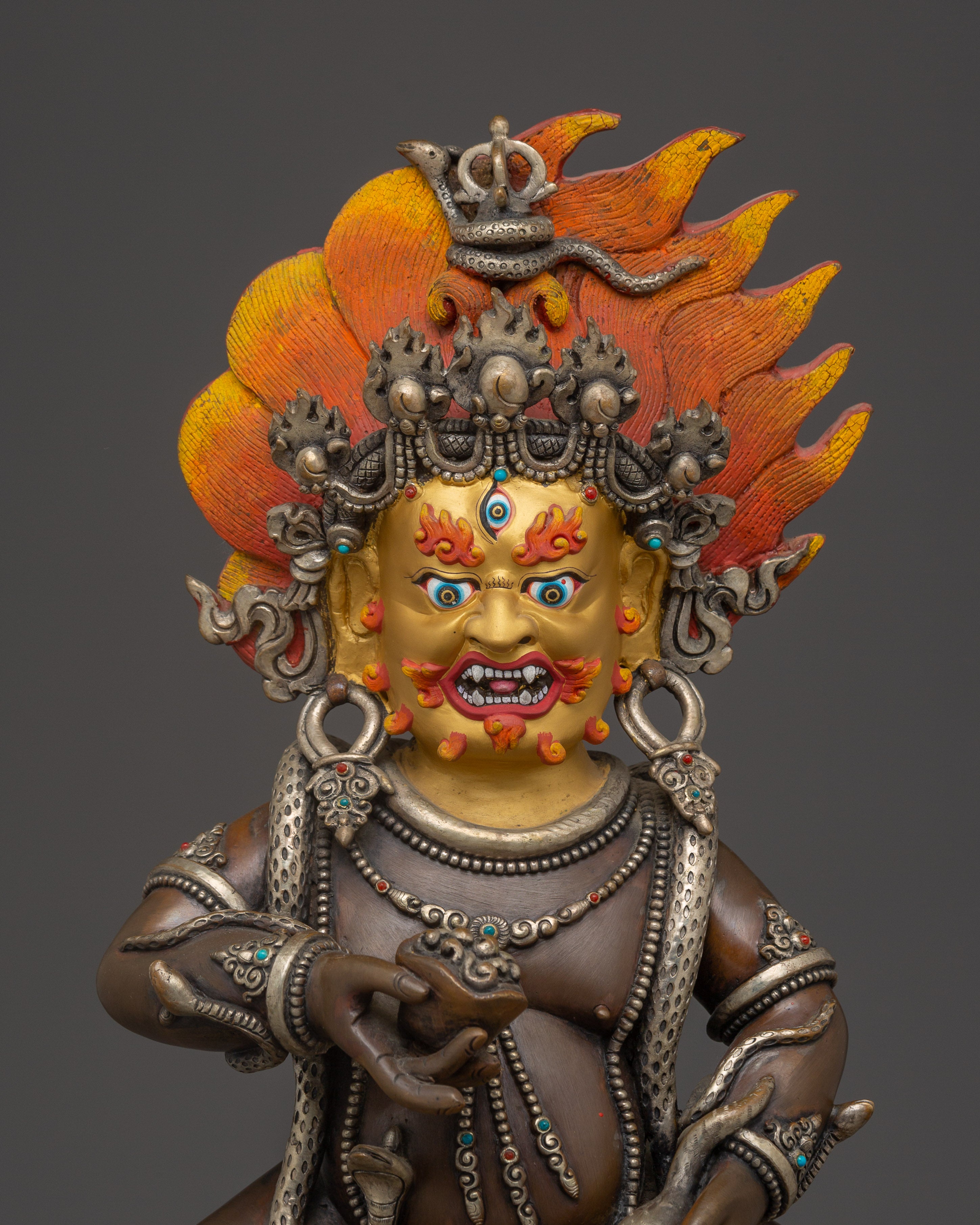 Wealth Icon Black Dzambhala Statue | Symbol of Abundance