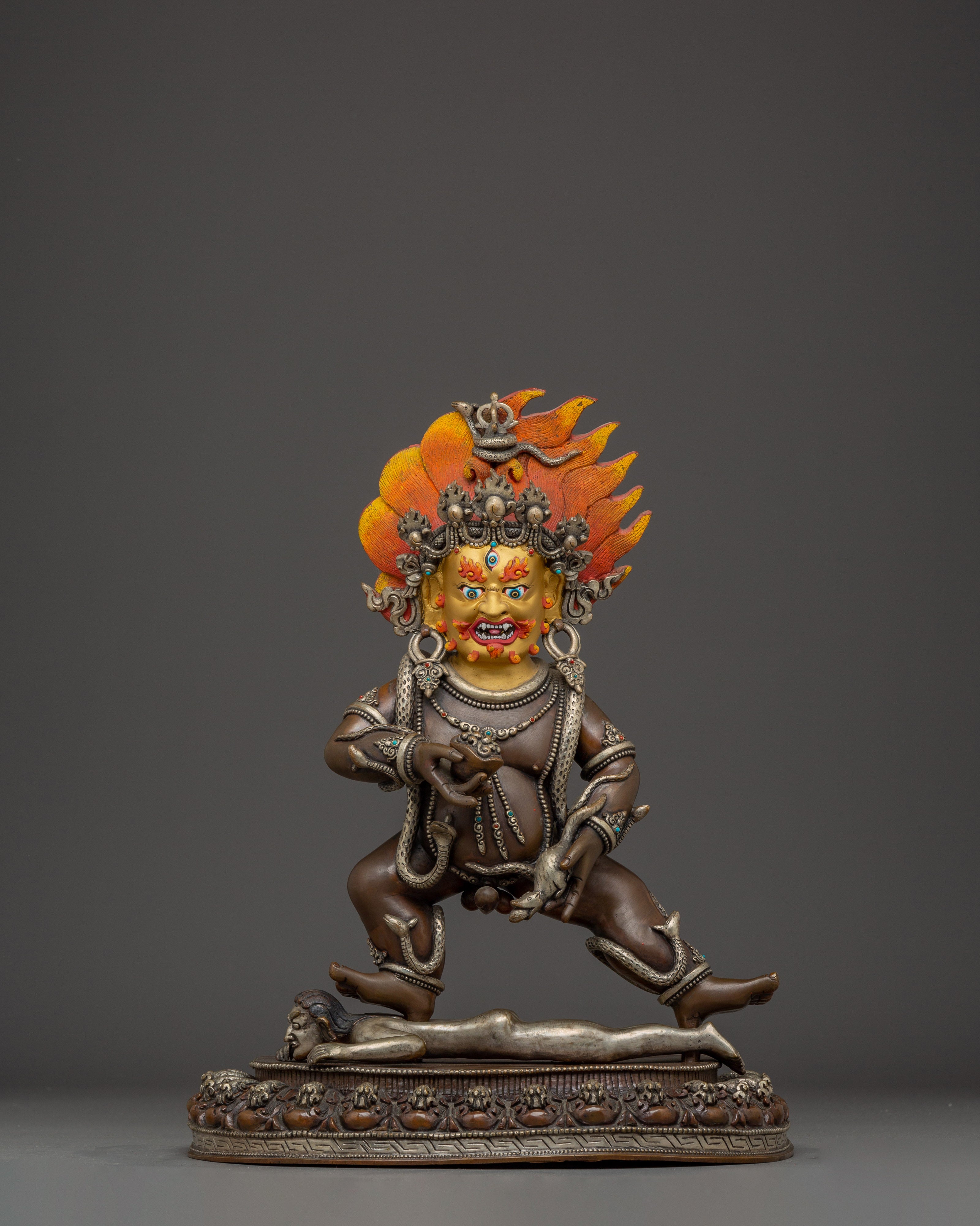 Wealth Icon Black Dzambhala Statue | Symbol of Abundance