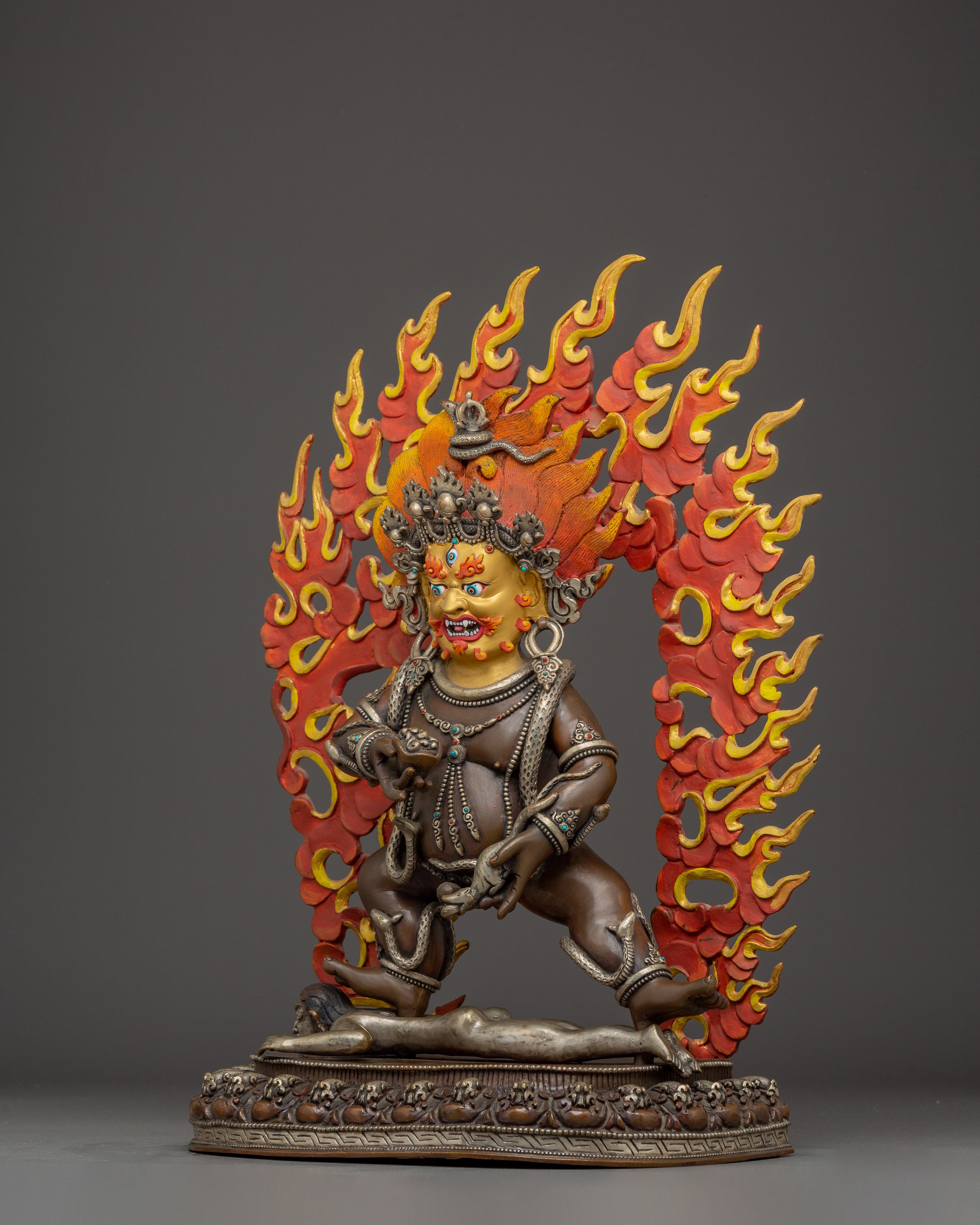 Wealth Icon Black Dzambhala Statue | Symbol of Abundance