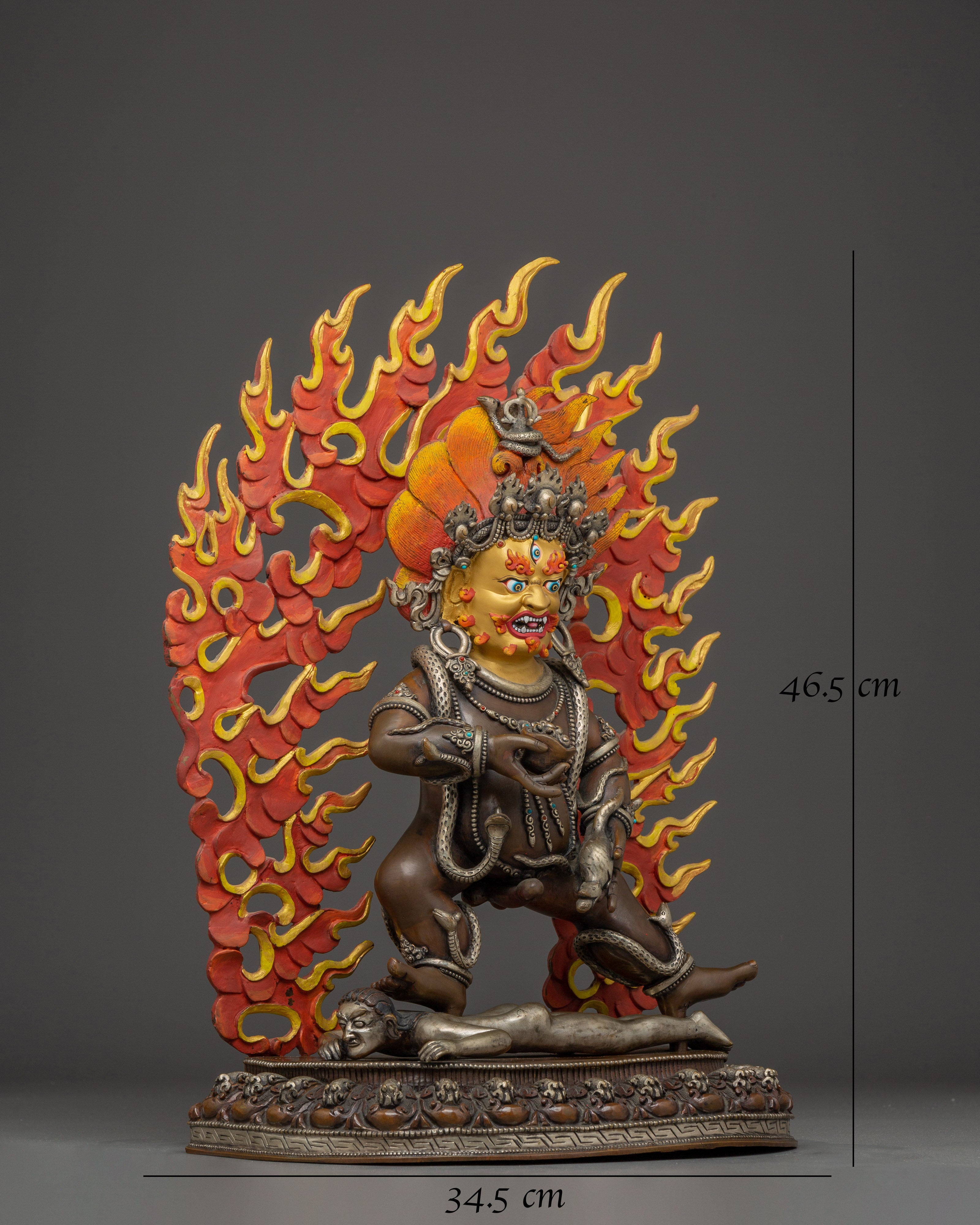 Wealth Icon Black Dzambhala Statue