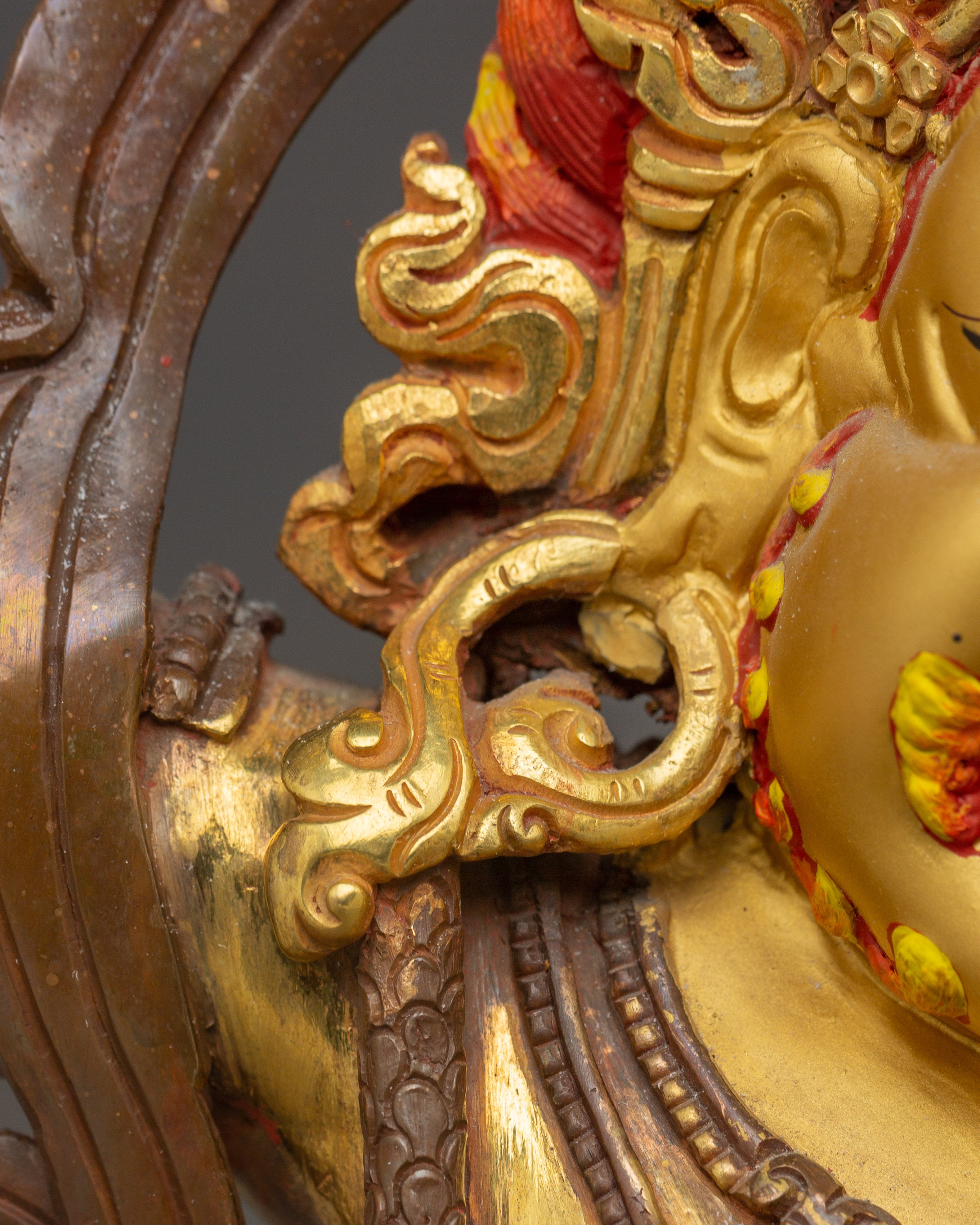 Vajrapani Gold Gilded and Copper Statue | Traditional Sculpture