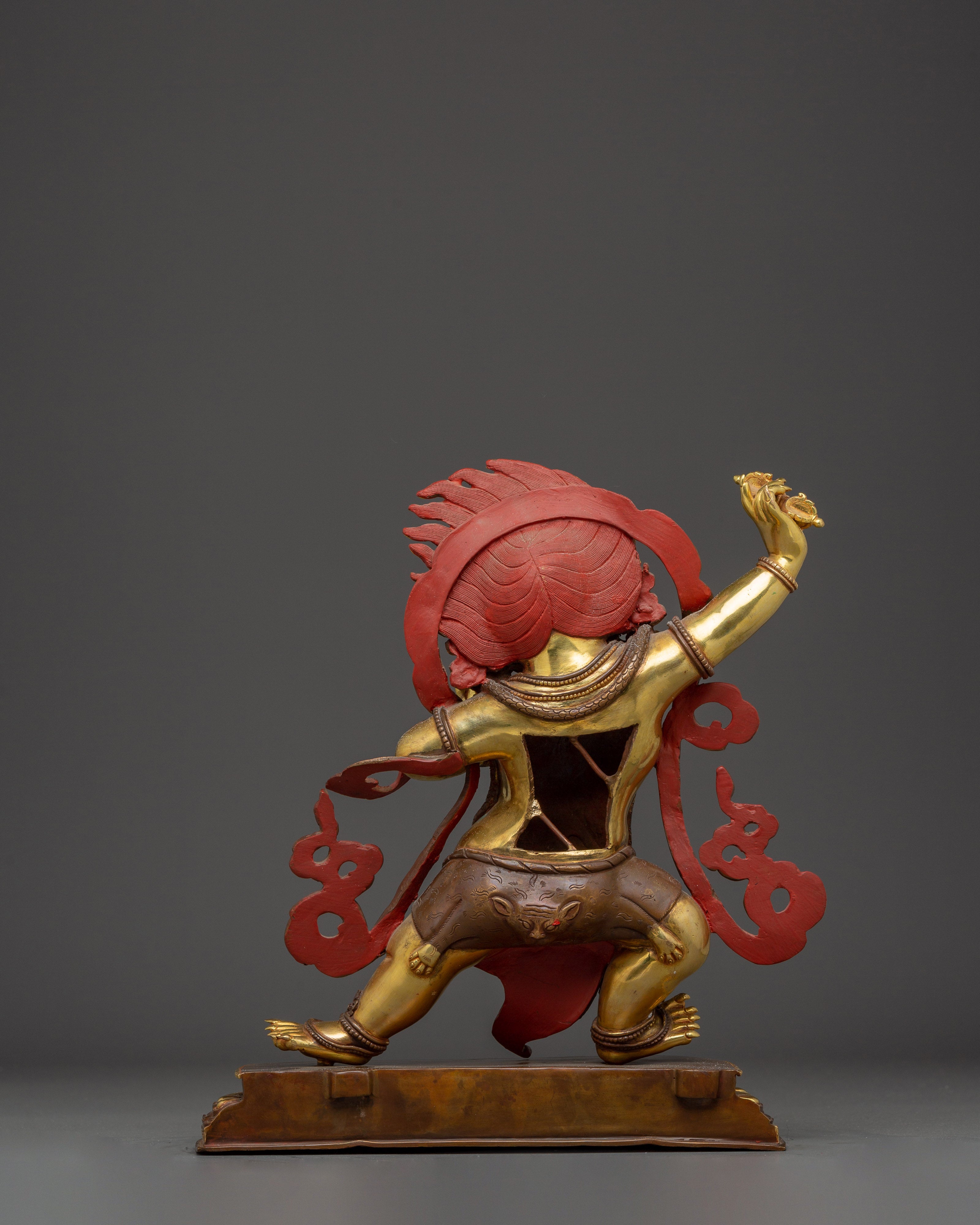 Vajrapani Gold Gilded and Copper Statue | Traditional Sculpture