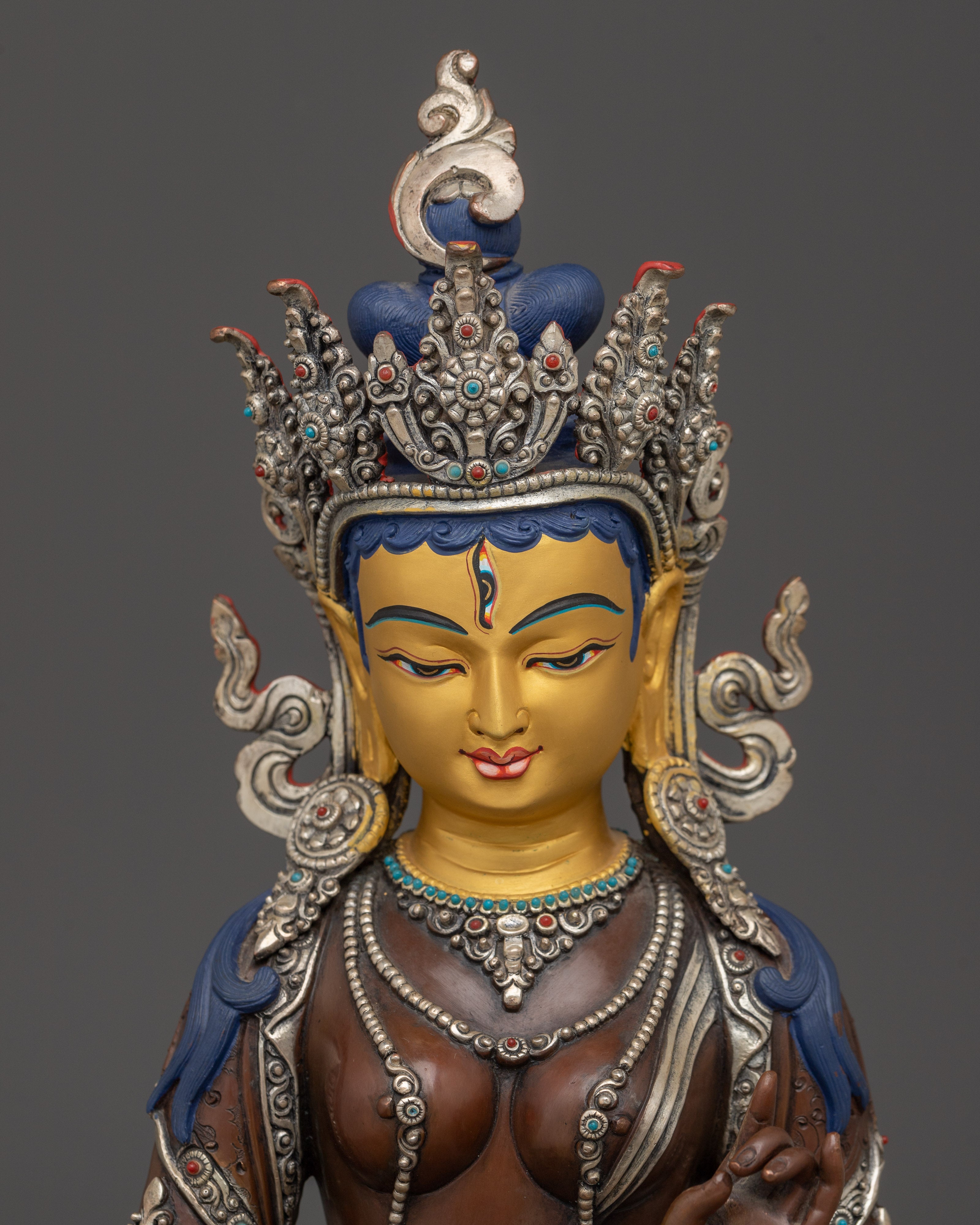 Nepalese Dukar Statue | White Parasol Bodhisattva