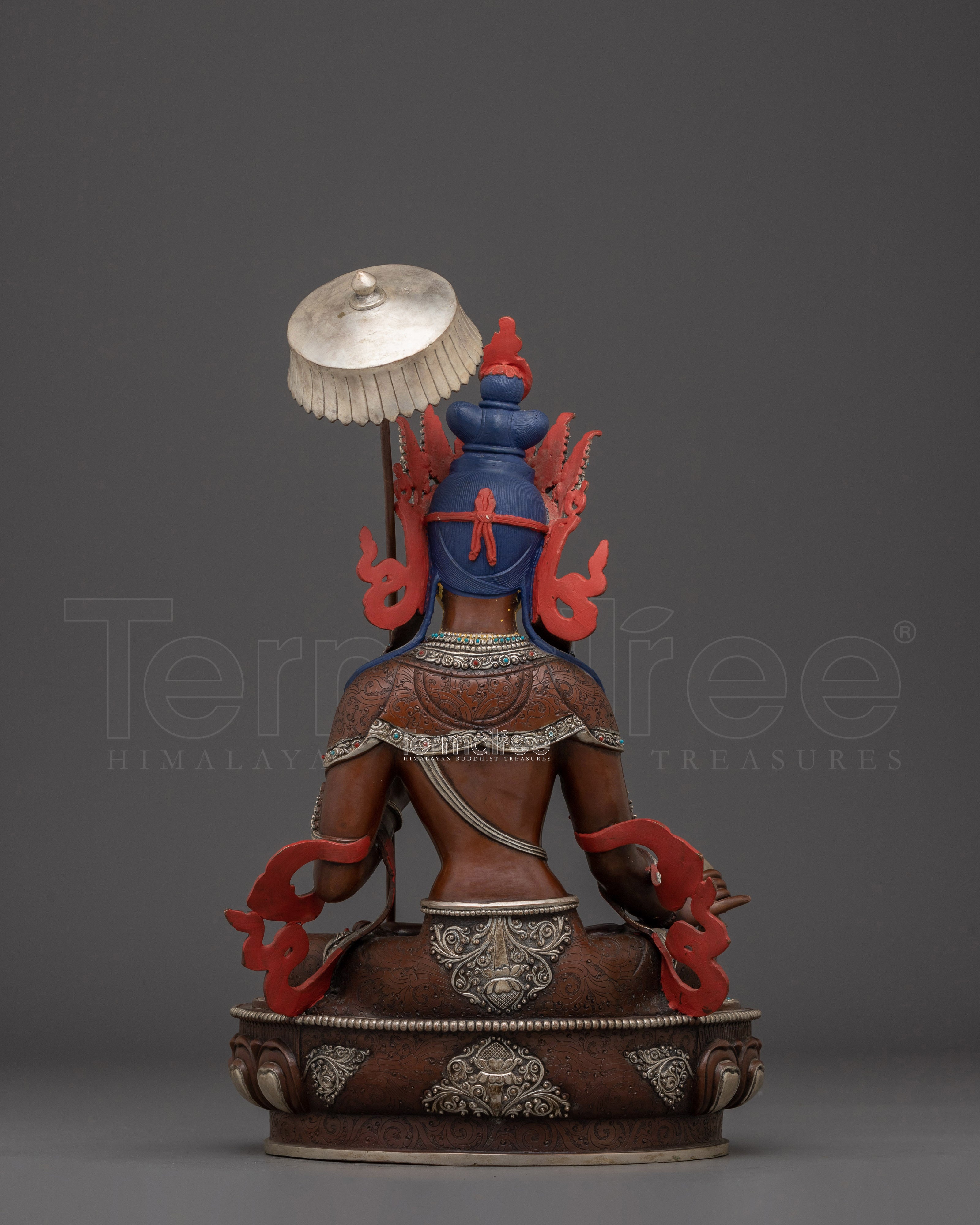 Sacred Dukar Sculpture white Parasol Bodhisattva