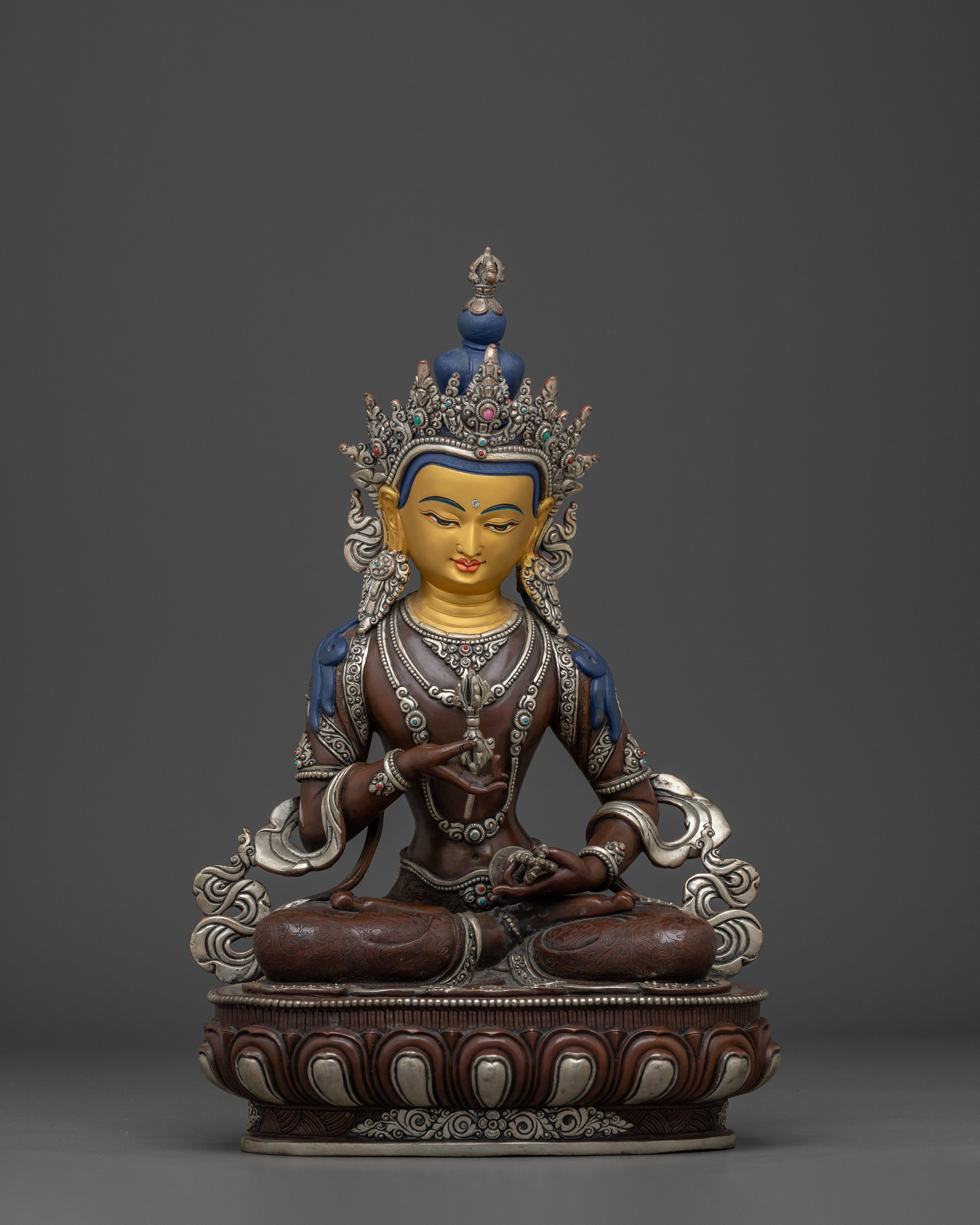 Vajrasattva Oxidized Copper Statue | Symbol of Cleansing & Spiritual Enlightenment