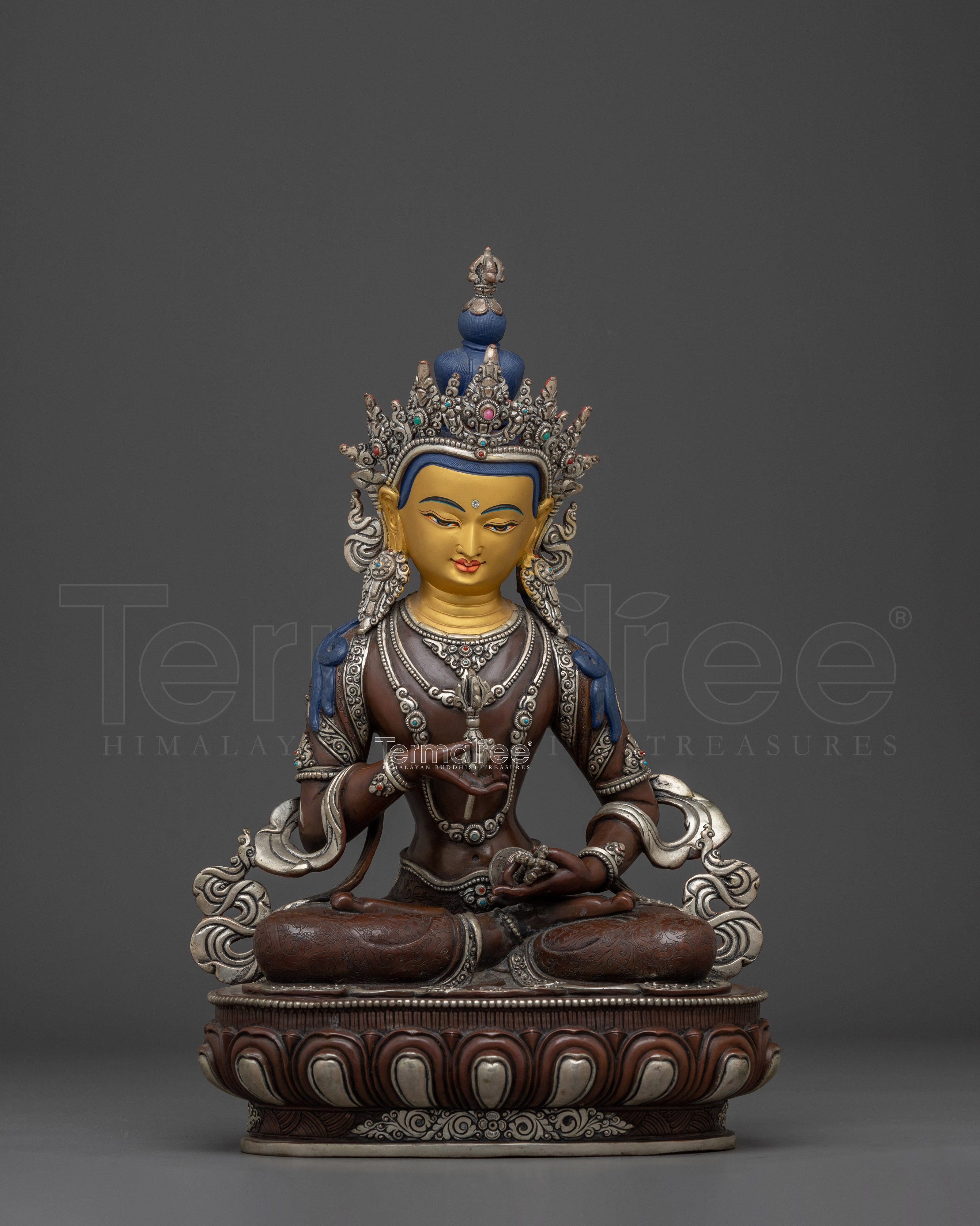 Vajrasattva Oxidized Copper Statue | Symbol of Cleansing & Spiritual Enlightenment