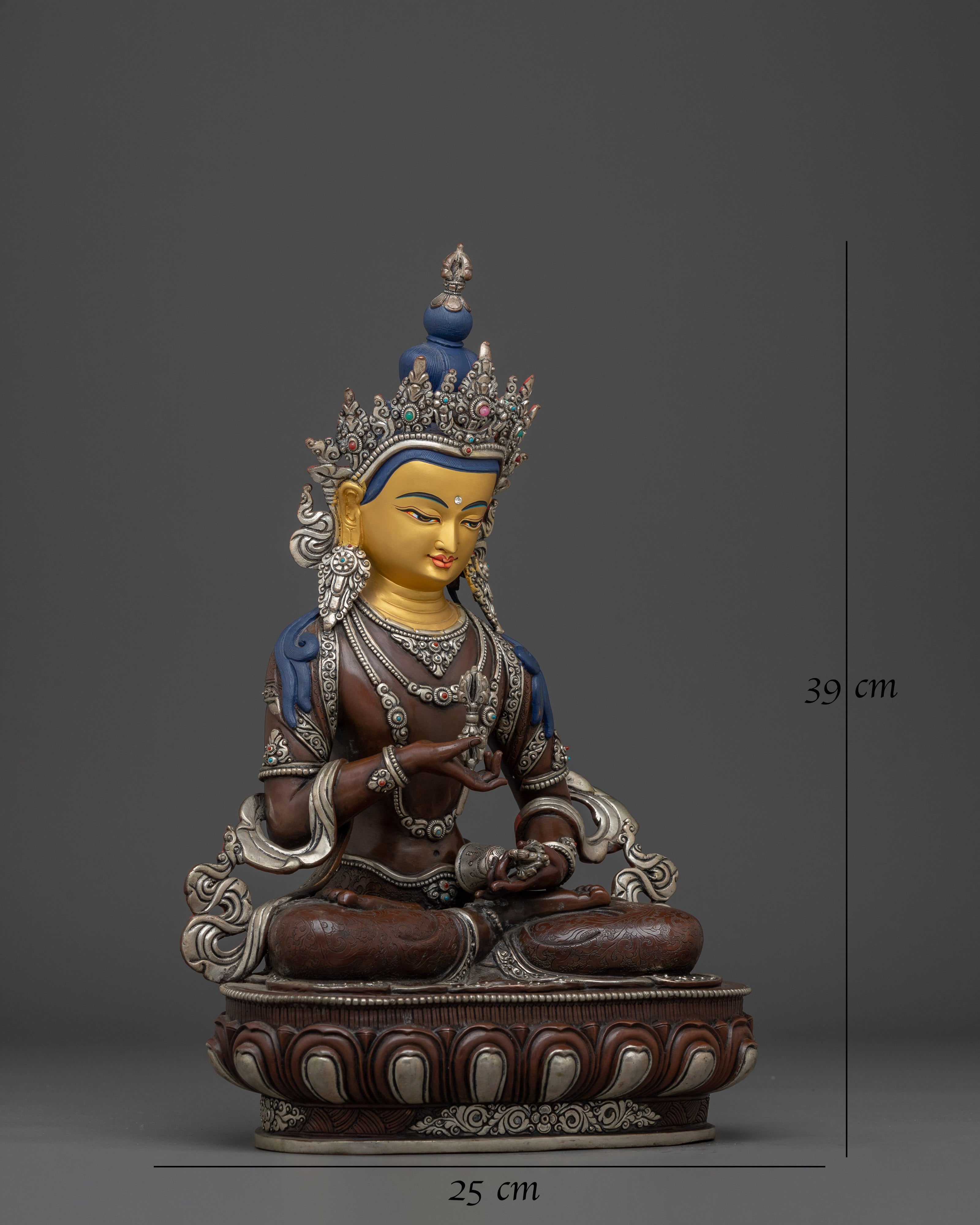 Vajrasattva Oxidized Copper Statue | Symbol of Cleansing & Spiritual Enlightenment