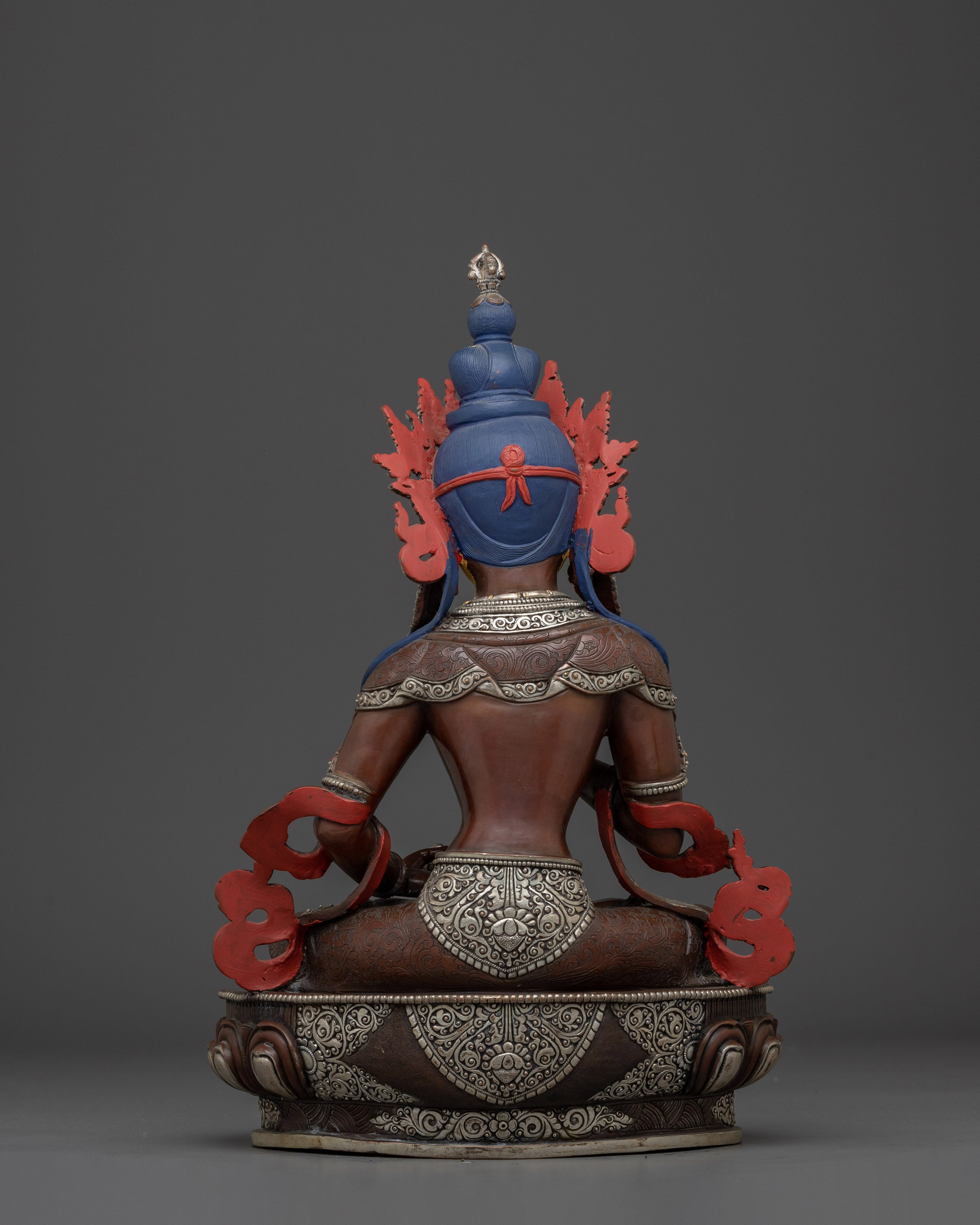 Vajrasattva Oxidized Copper Statue | Symbol of Cleansing & Spiritual Enlightenment