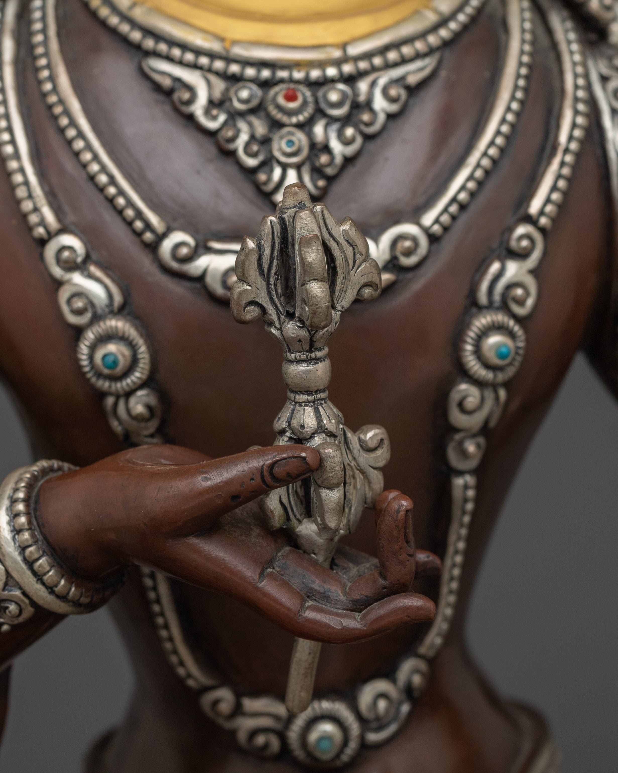 Vajrasattva Oxidized Copper Statue | Symbol of Cleansing & Spiritual Enlightenment