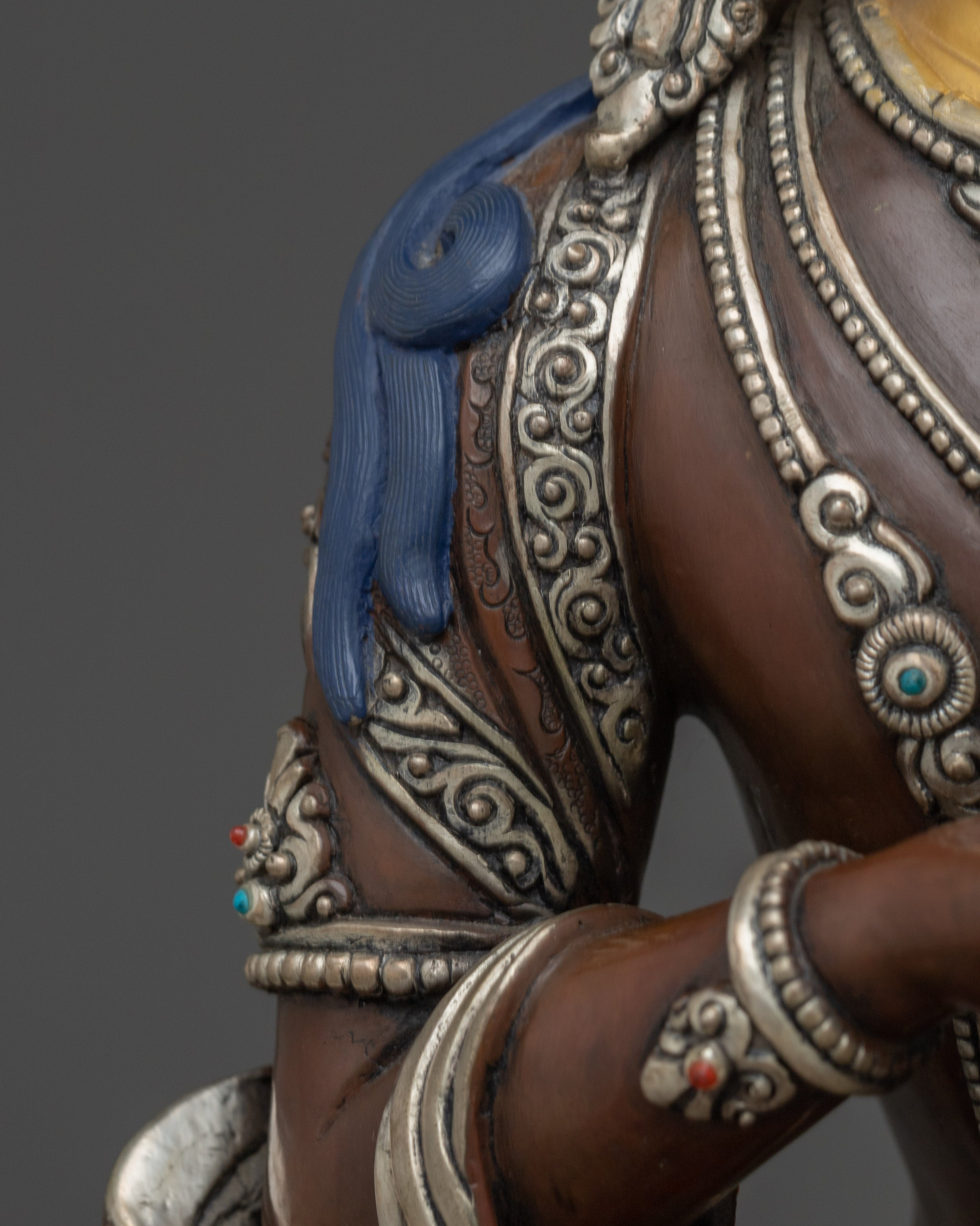 Vajrasattva Oxidized Copper Statue | Symbol of Cleansing & Spiritual Enlightenment