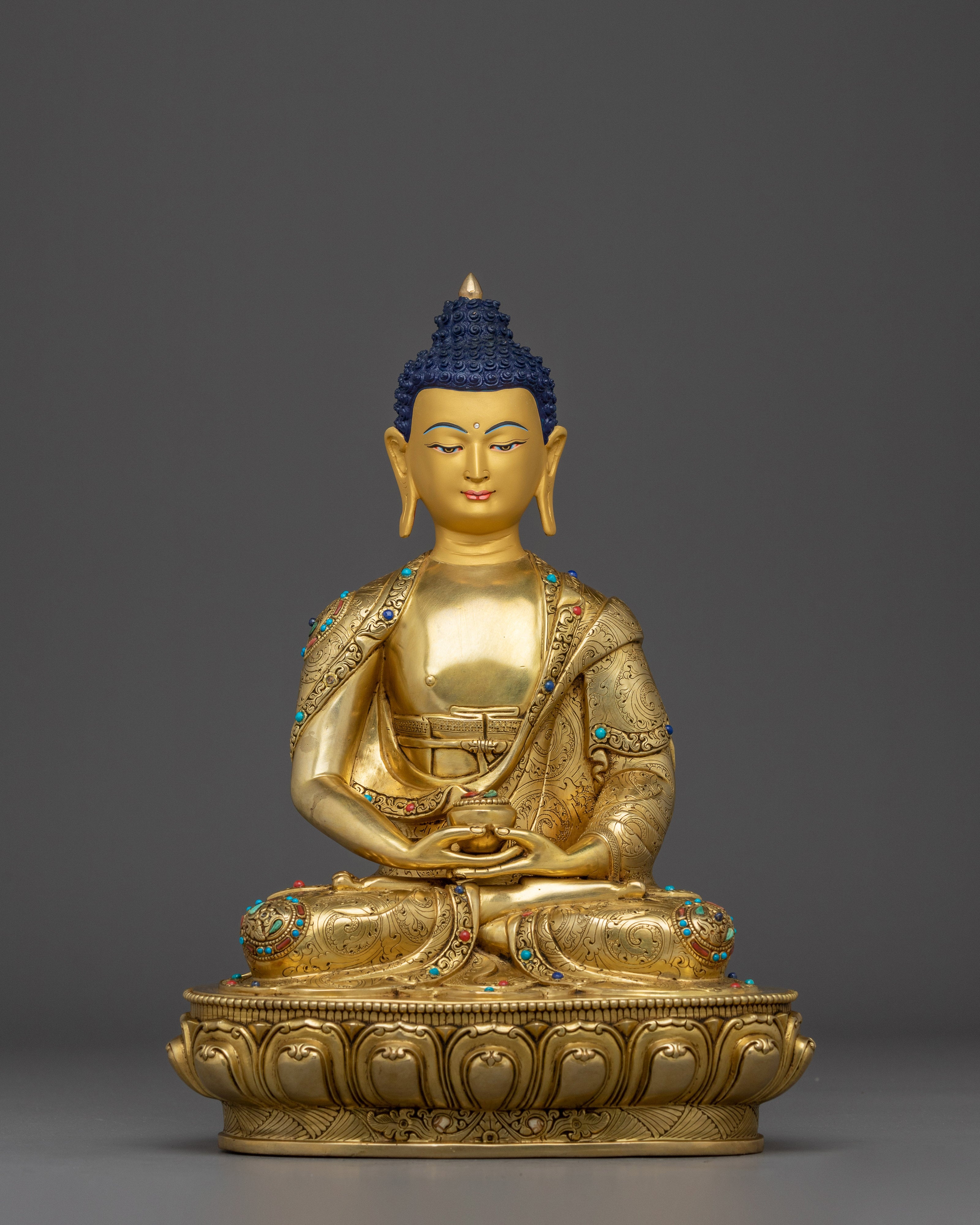 Gold Gilded Amitabha Buddha Artwork