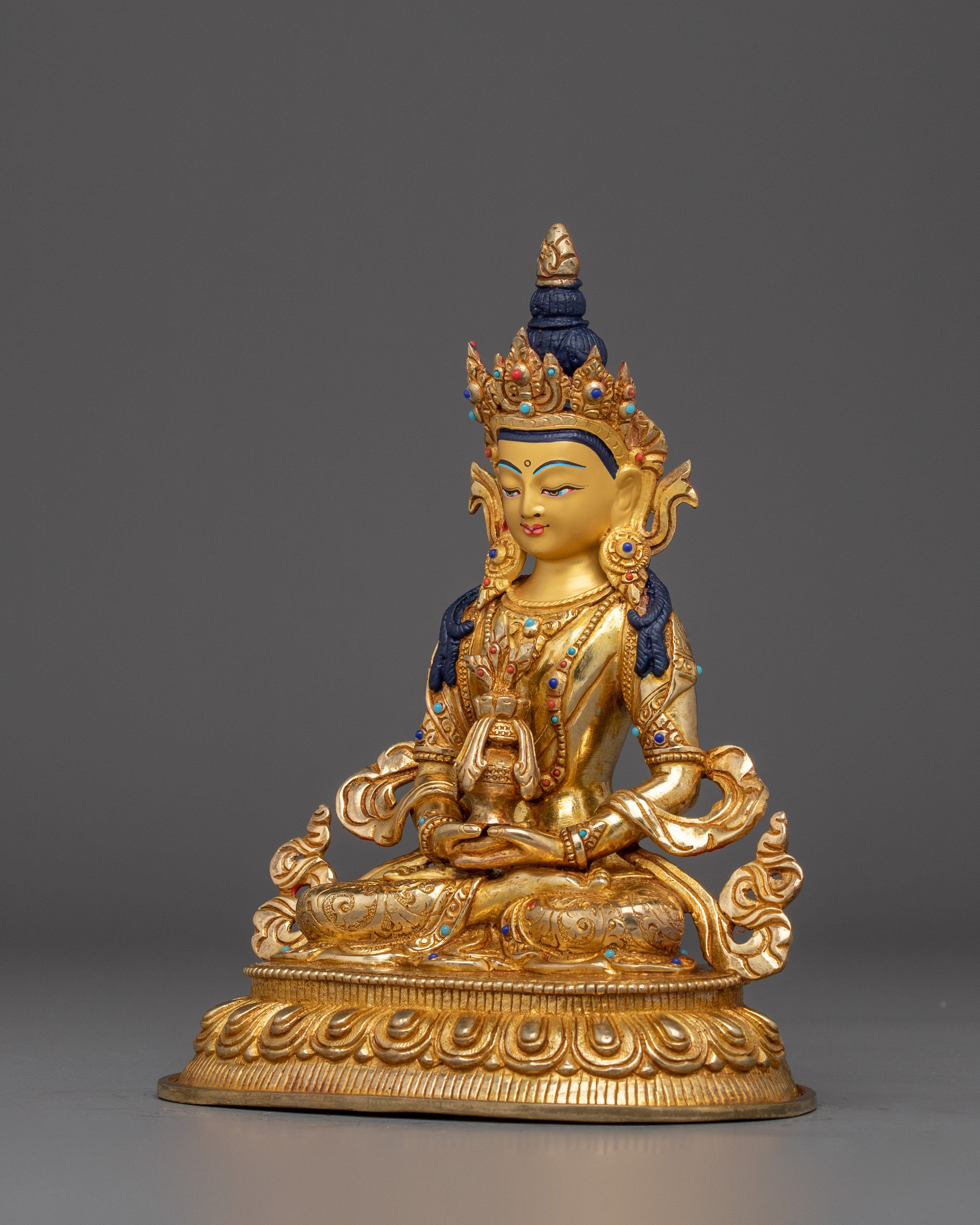 Amitayus Art, Buddha of Eternal Life | Handcrafted Nepali Figure