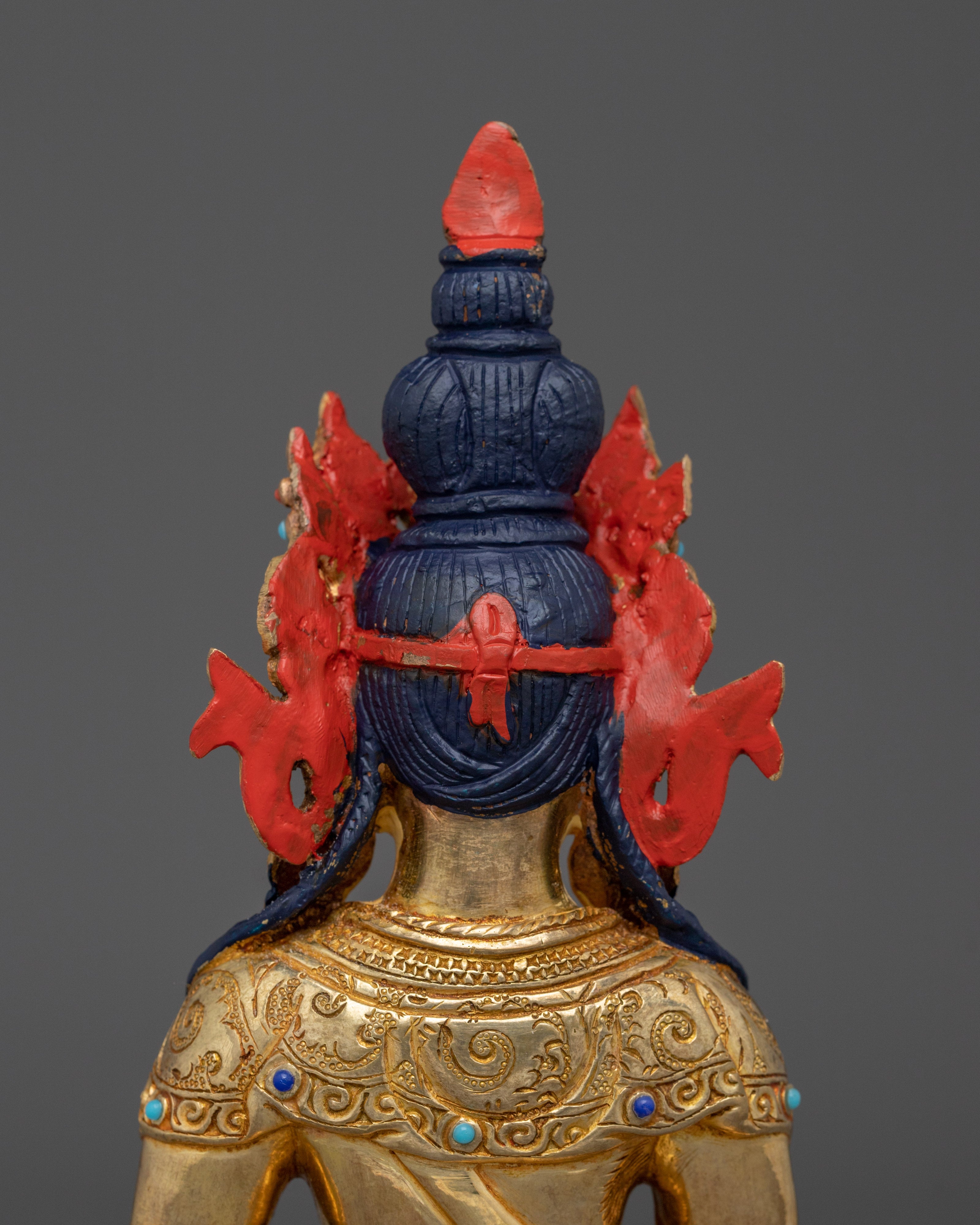Amitayus Art, Buddha of Eternal Life | Handcrafted Nepali Figure