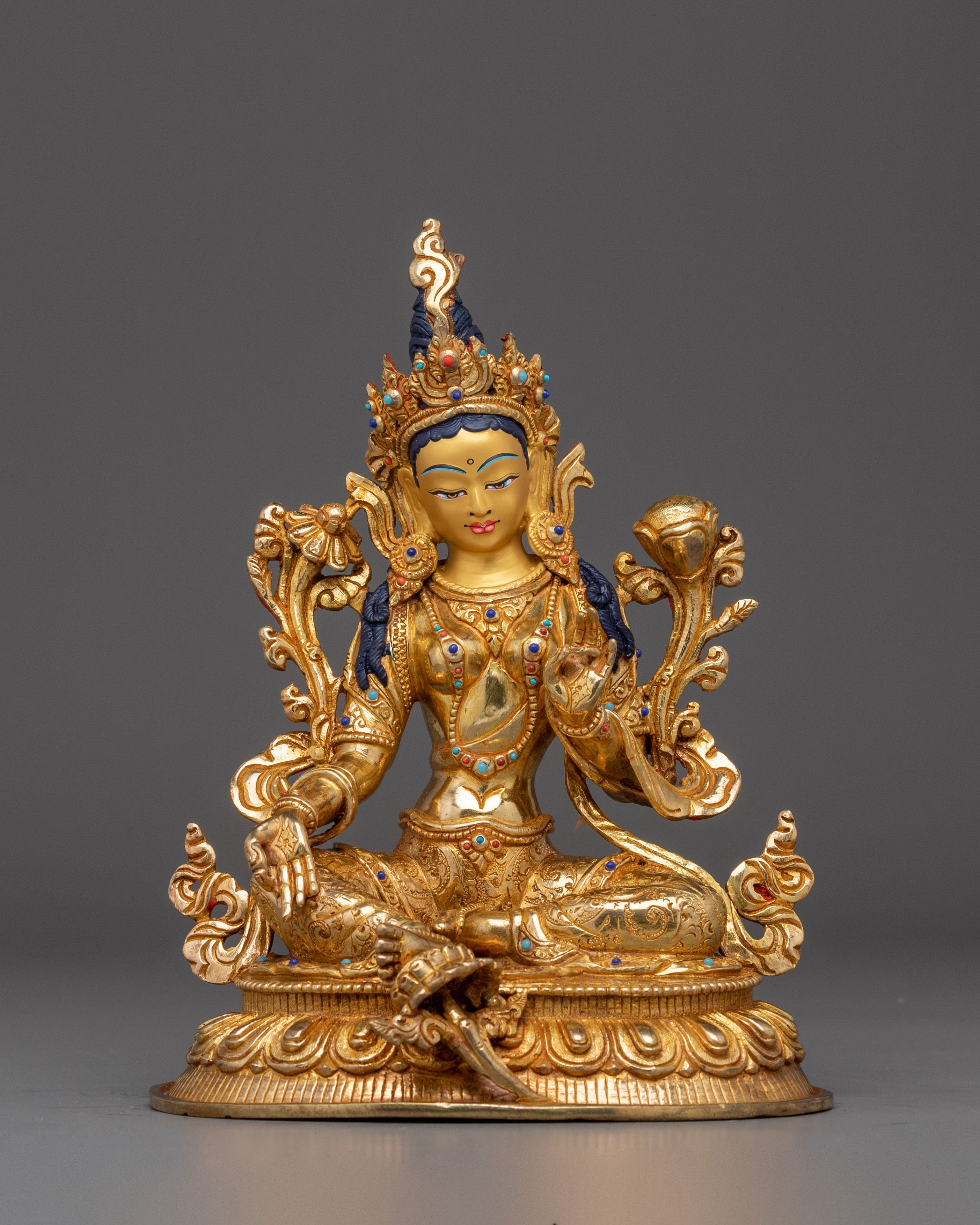 Green Tara Art: Buddhist Protection Goddess