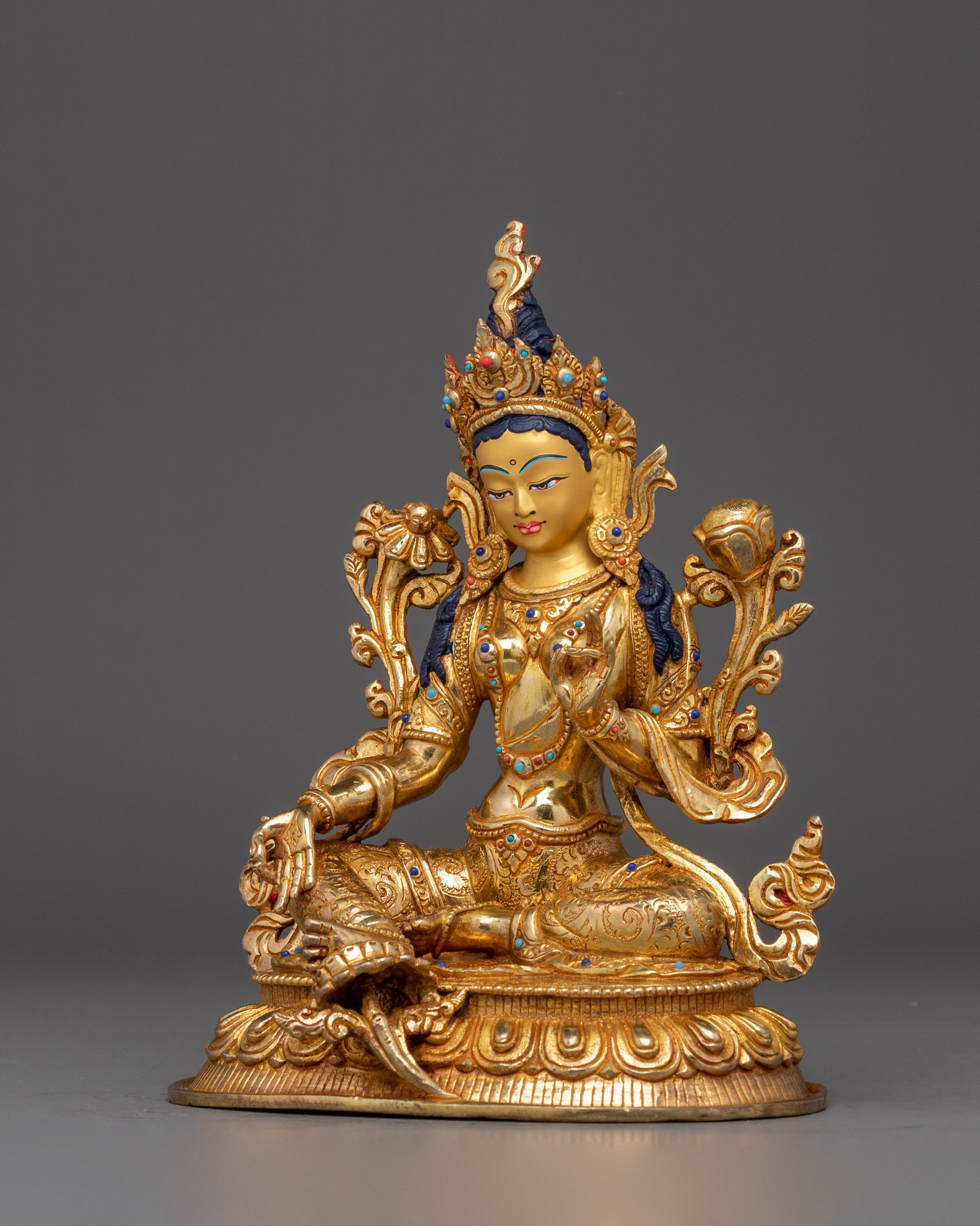 Green Tara Art: Buddhist Protection Goddess