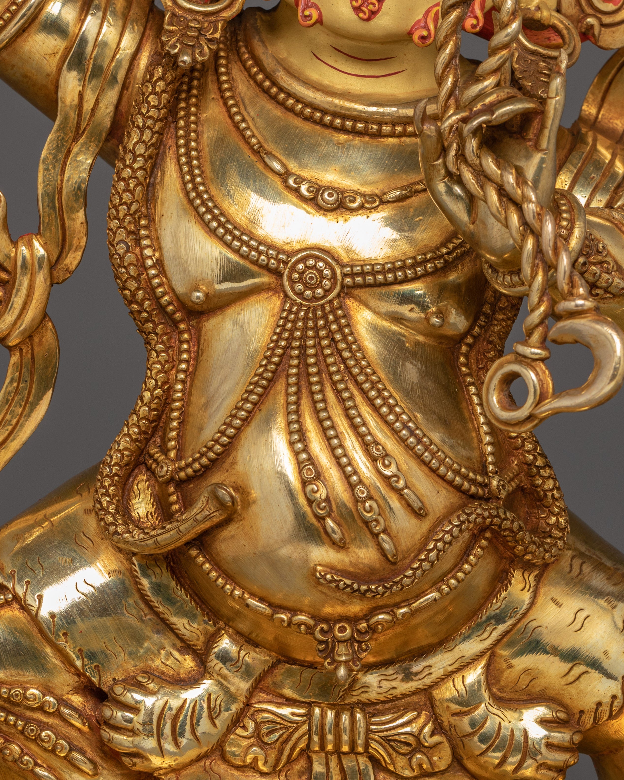 Wrathful Bodhisattva Vajrapani Golden Statue