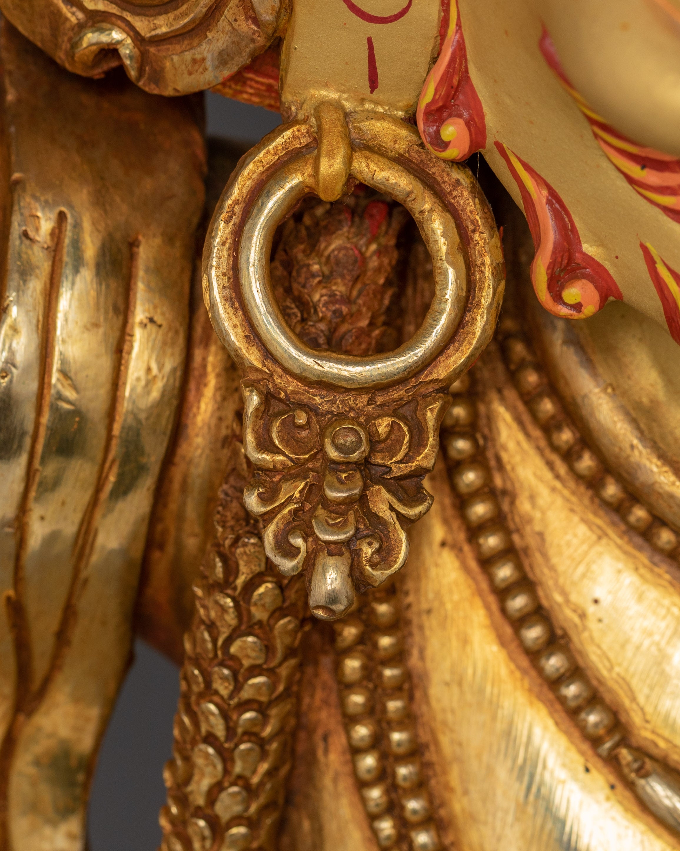 Wrathful Bodhisattva Vajrapani Golden Statue