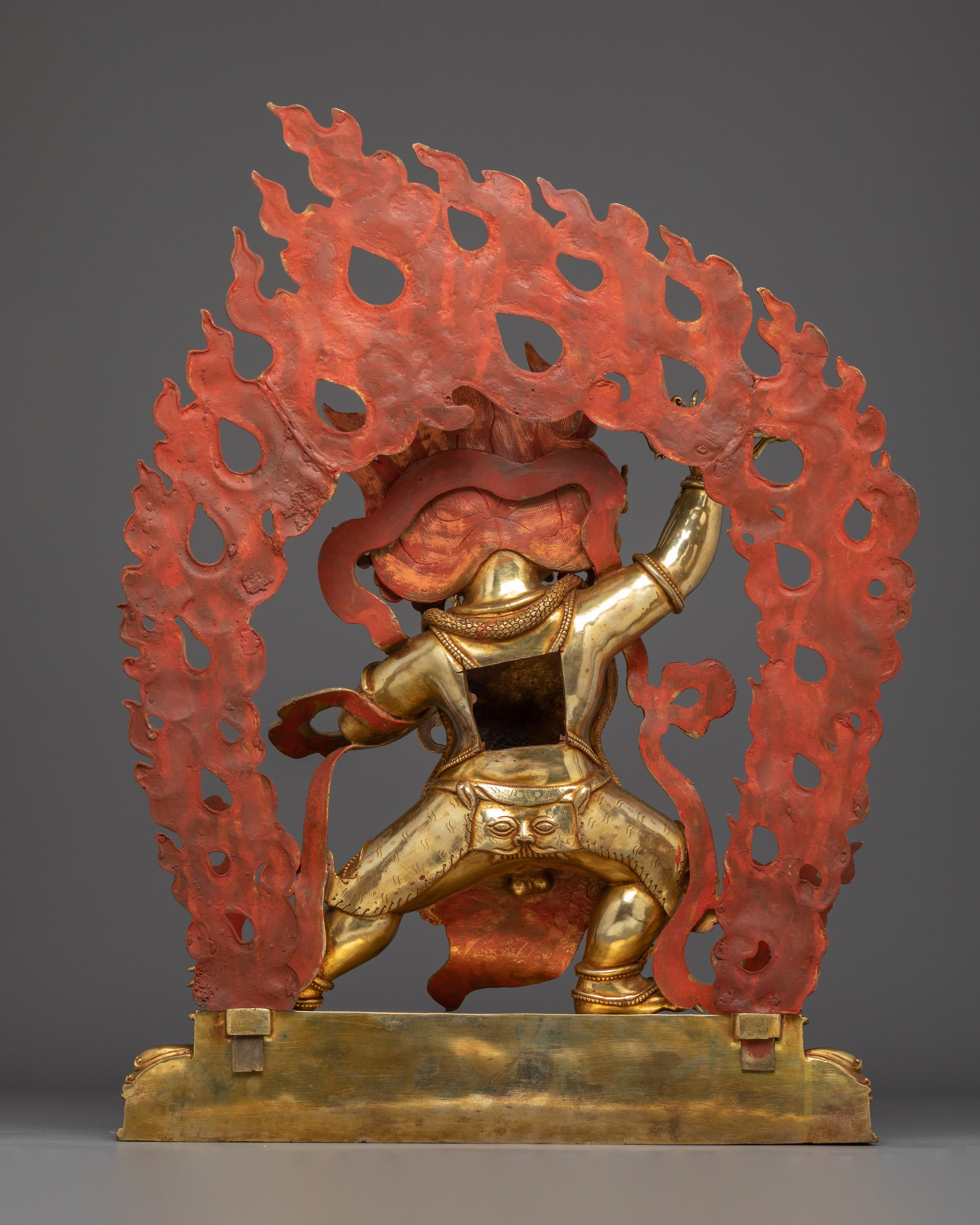 Wrathful Bodhisattva Vajrapani Golden Statue