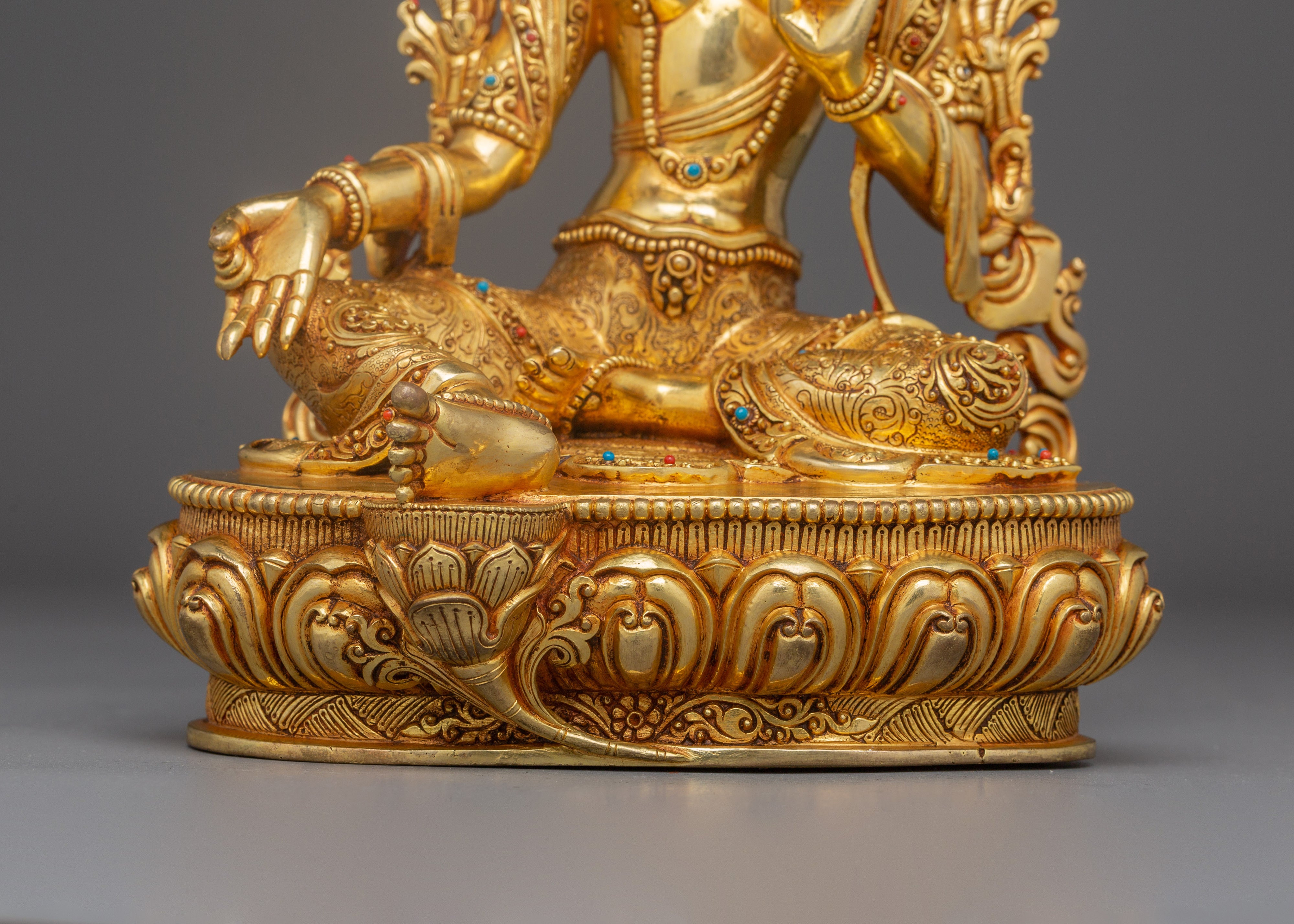10.2 Inch Green Tara Handmade Statue | Mother of All Buddhas