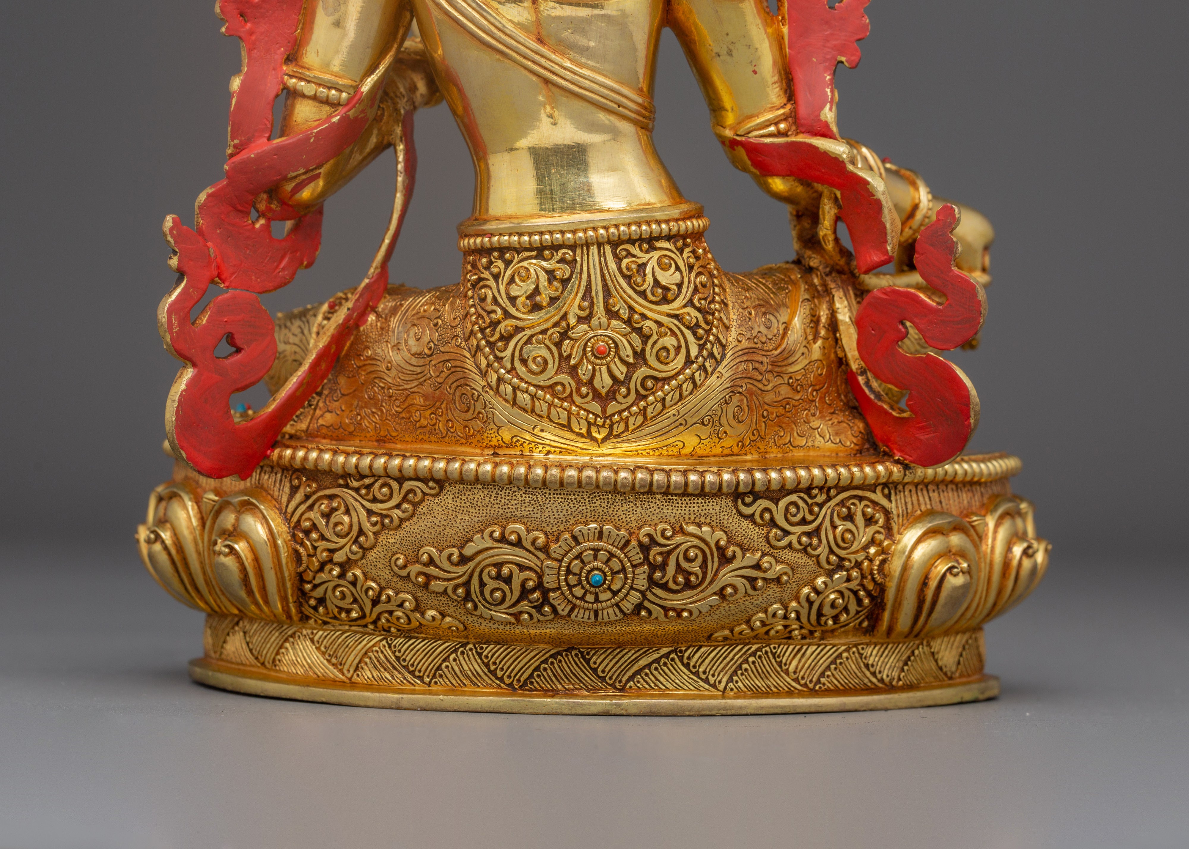 10.2 Inch Green Tara Handmade Statue | Mother of All Buddhas