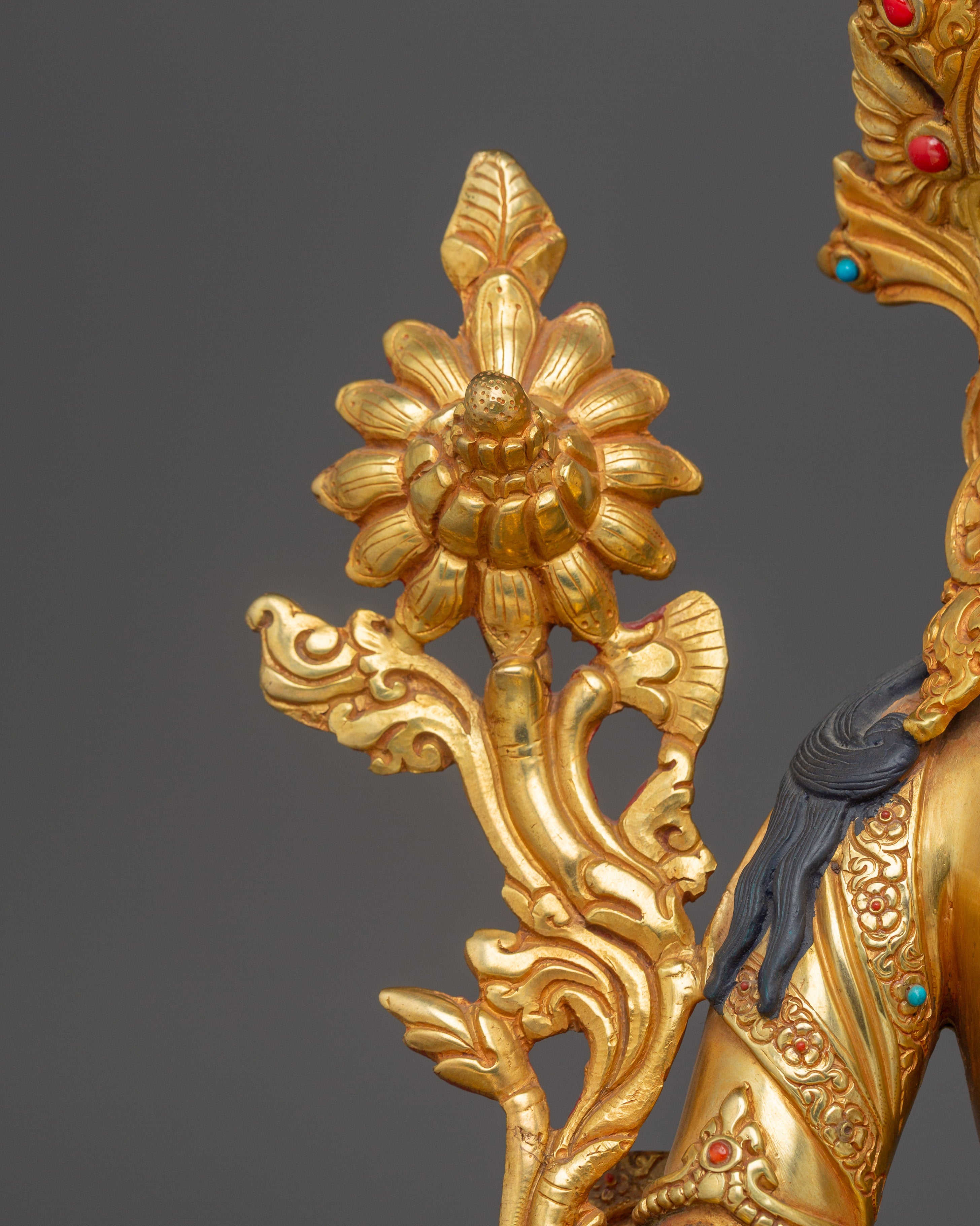 Lotus Seated Green Tara | Himalayan Icon of Wisdom