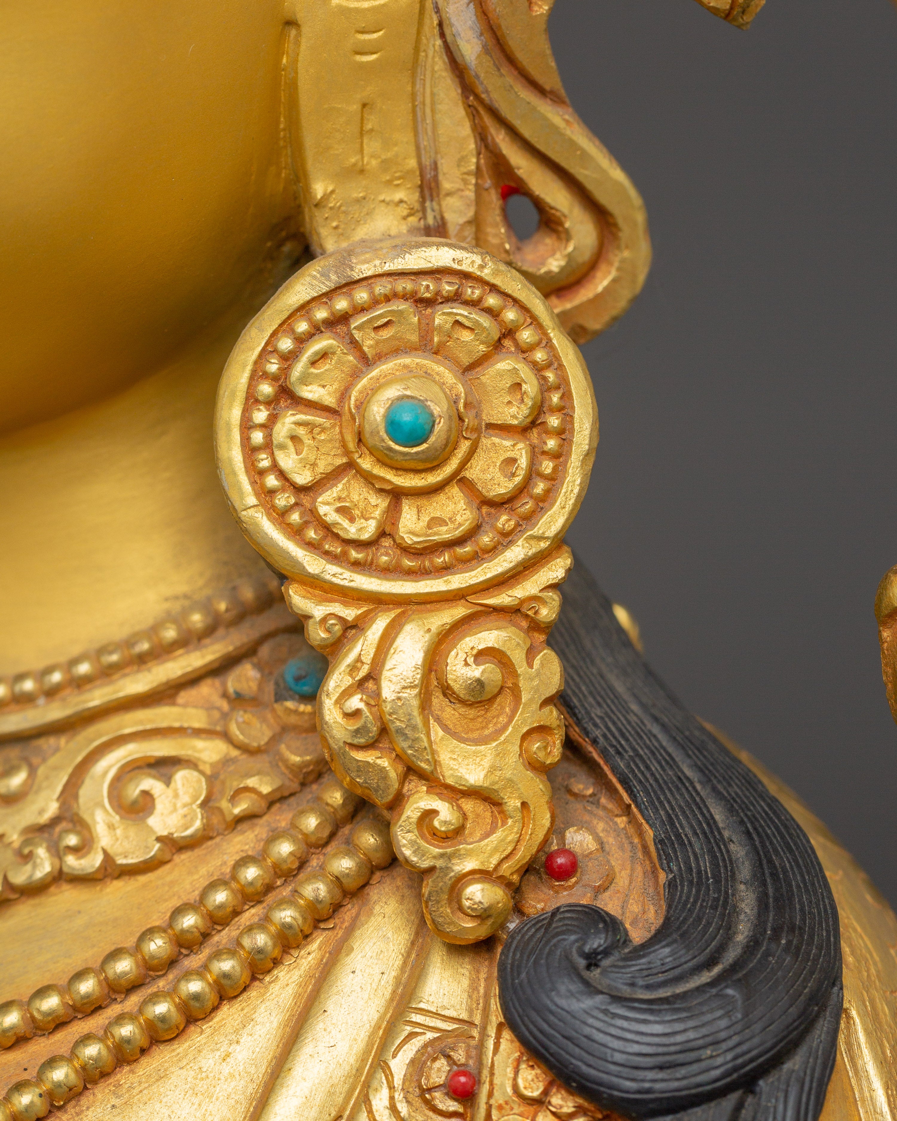 Enlightened Green Tara Icon | Himalayan Nepali Statue