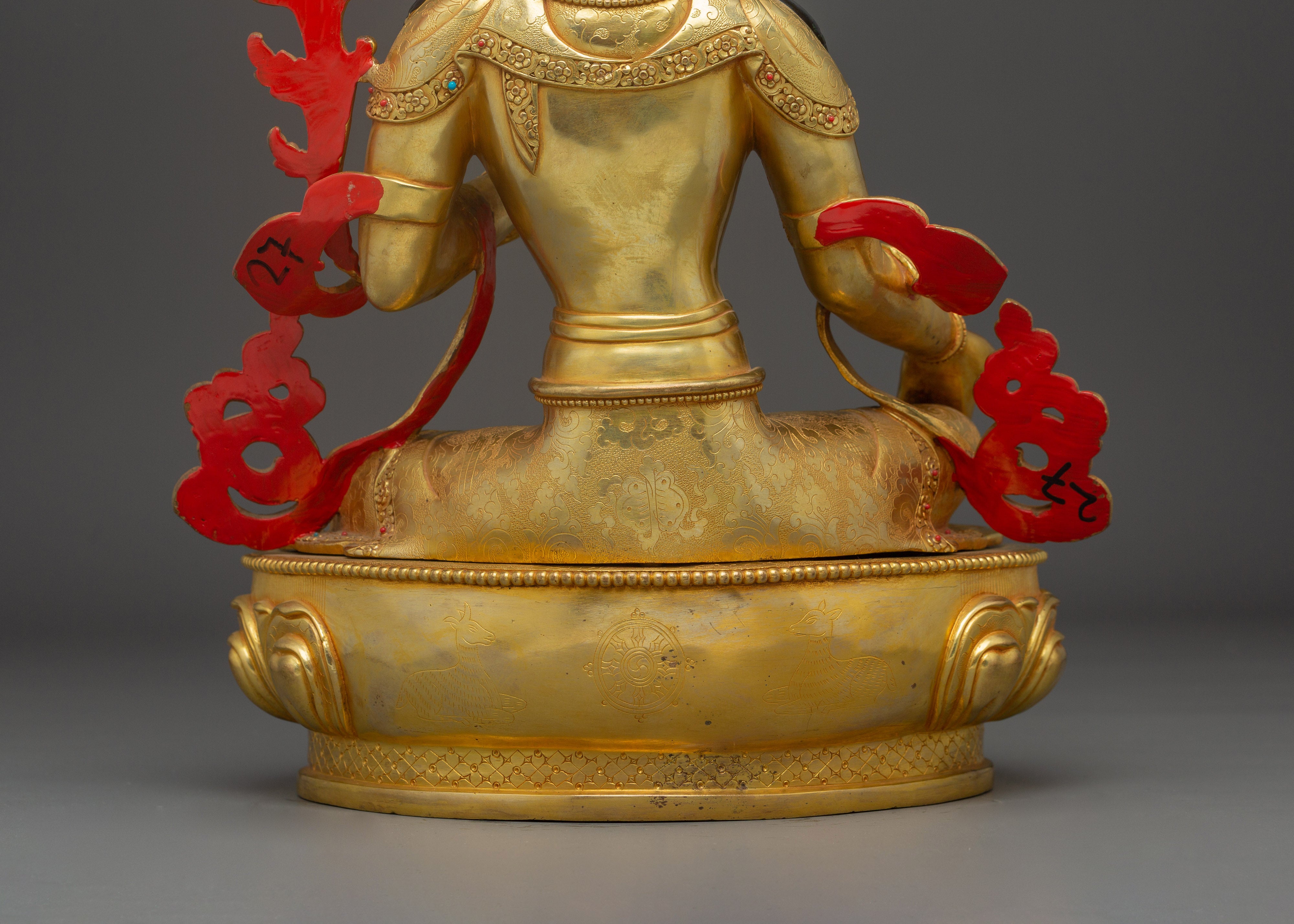Enlightened Green Tara Icon | Himalayan Nepali Statue