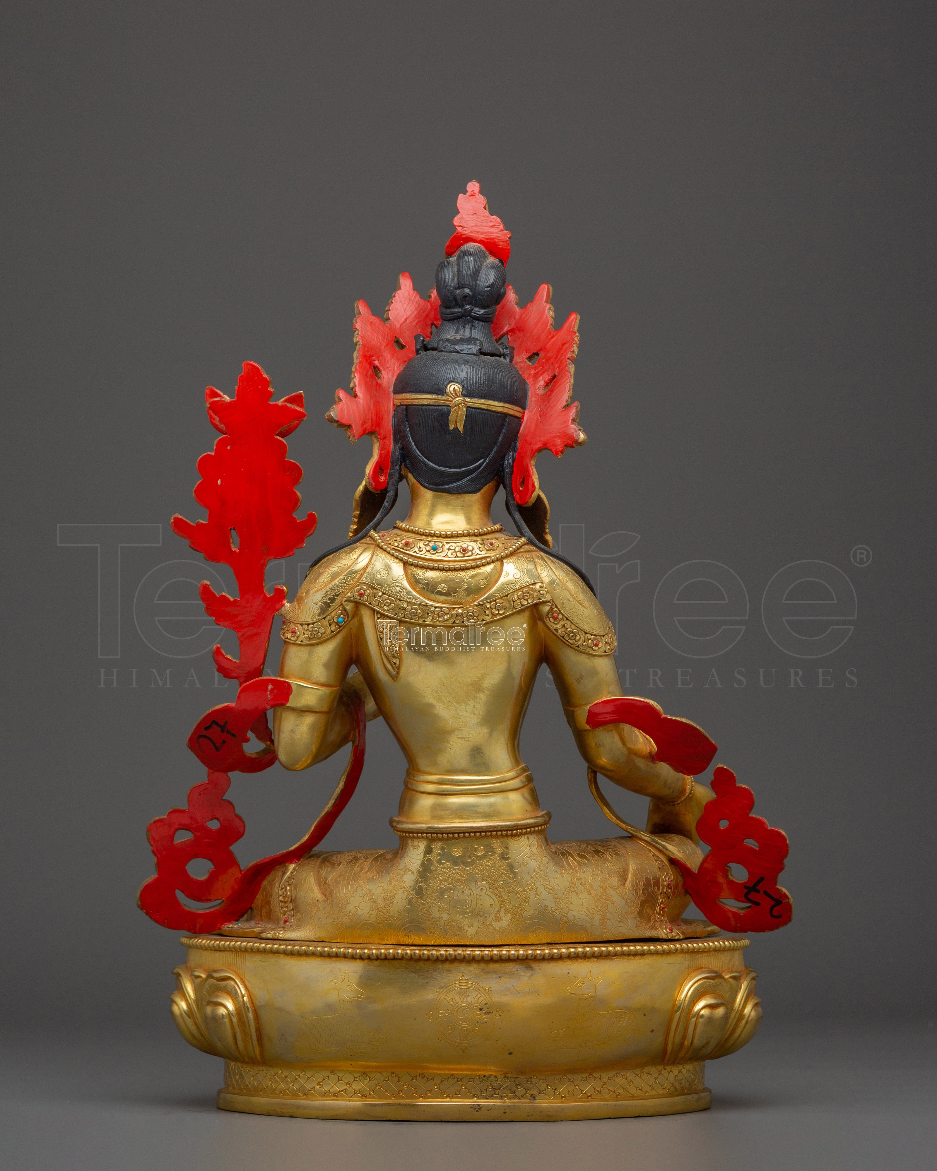 Enlightened Green Tara Icon | Himalayan Nepali Statue