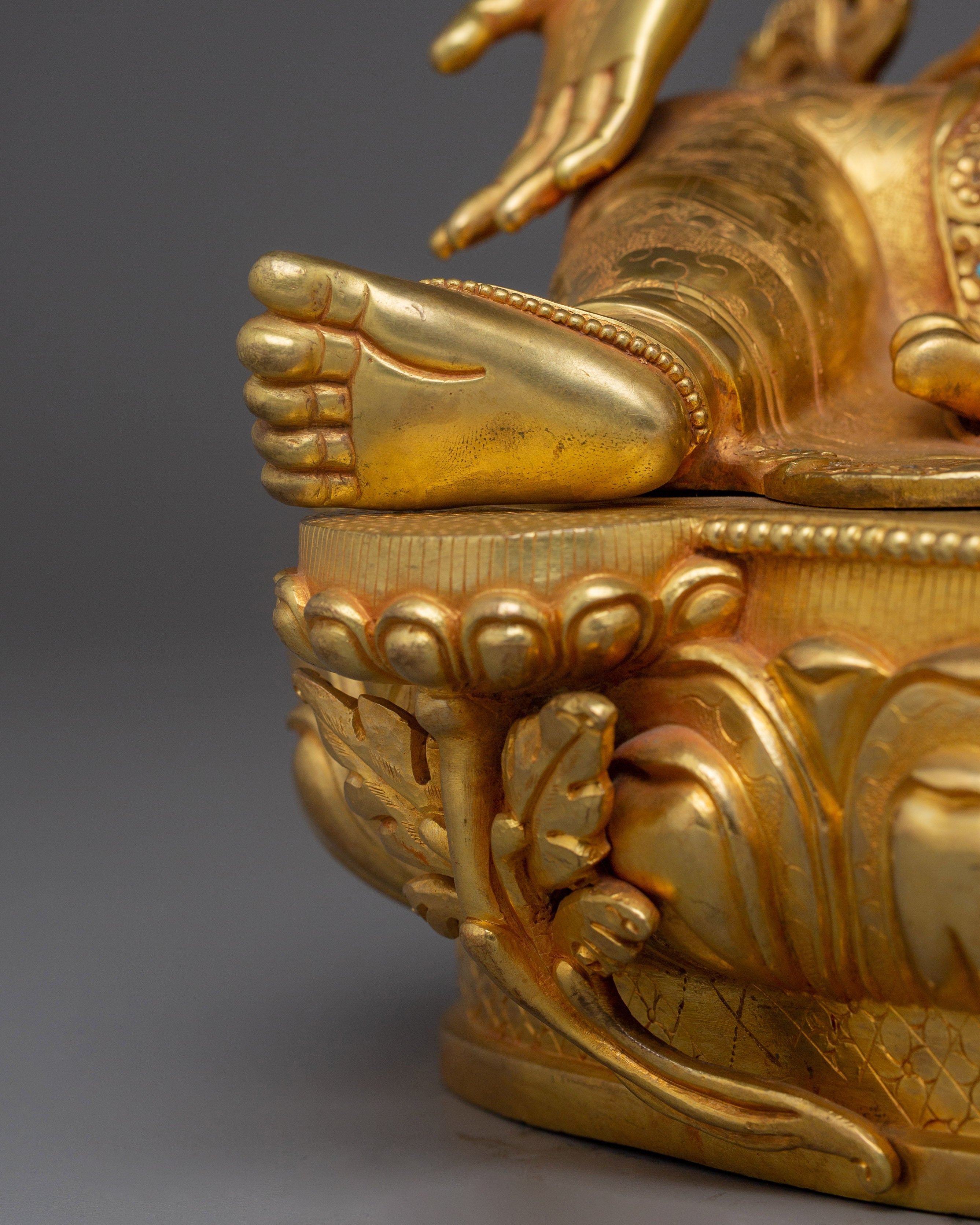 Green Tara, Divine Icon | Nepali Crafted Himalayan Icon