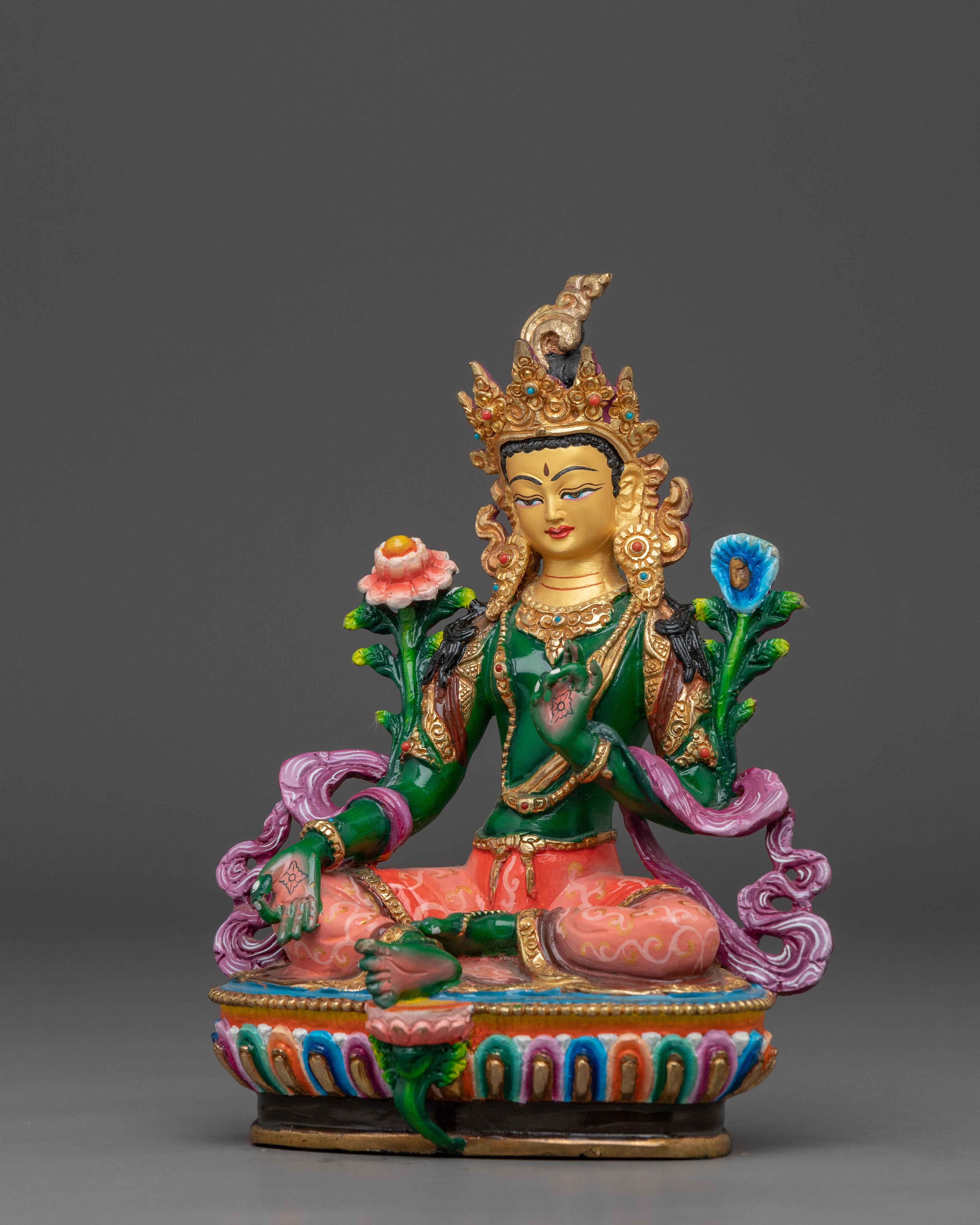 Green Tara, Enlightened Female | Tibetan Buddha for Swift Protection