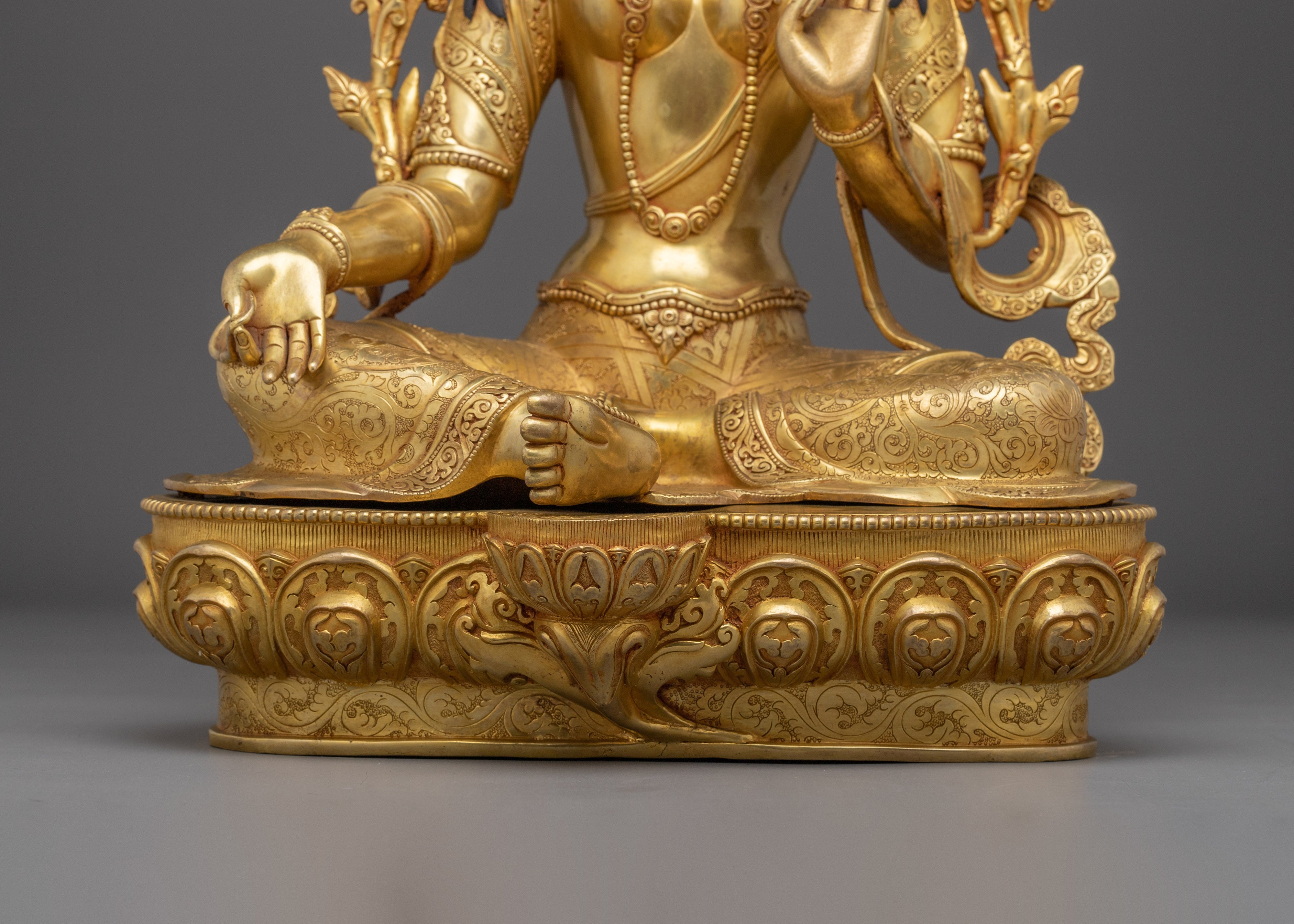 Green Tara, Liberation symbol | Tibetan Buddha Icon