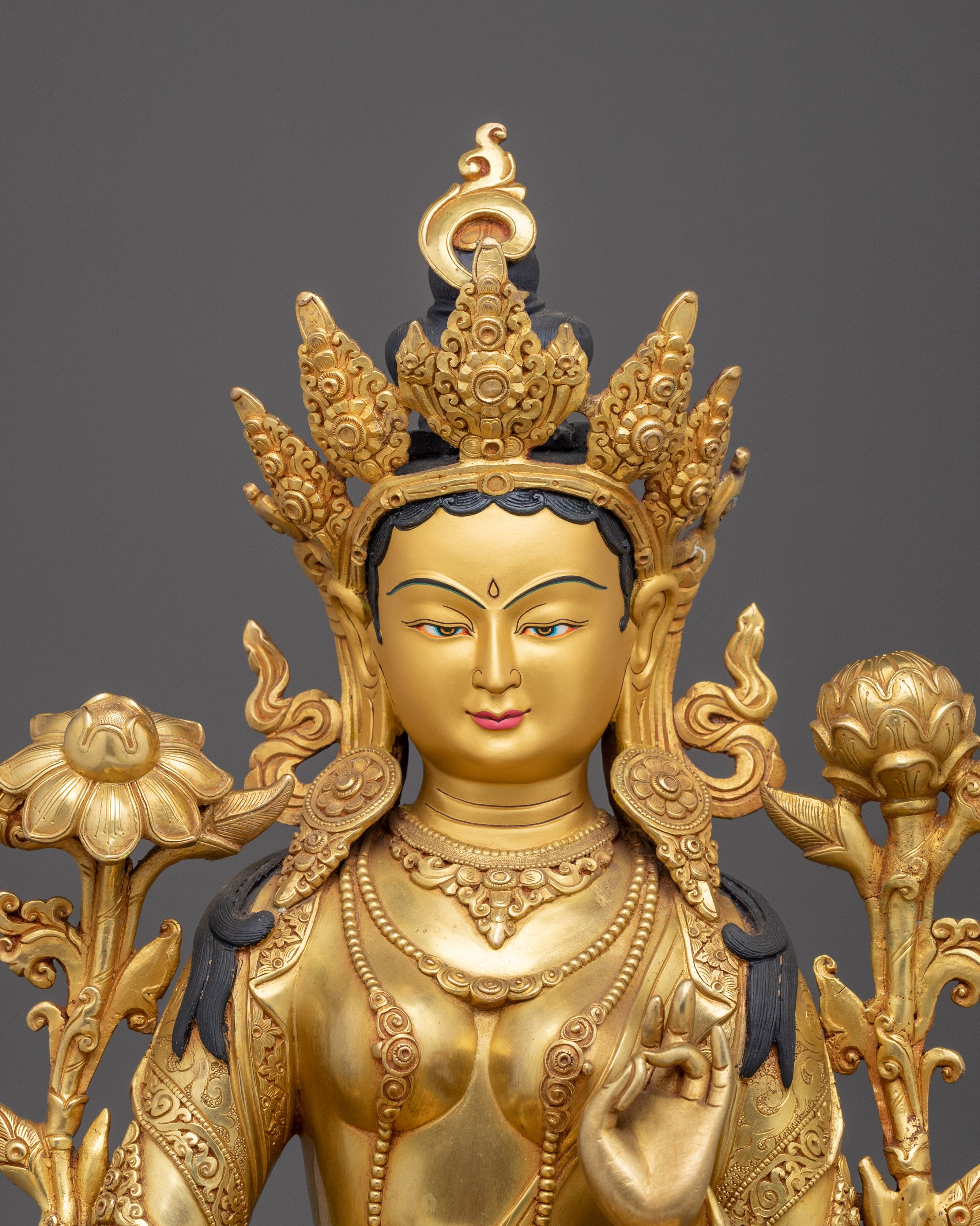 Green Tara, Liberation symbol | Tibetan Buddha Icon