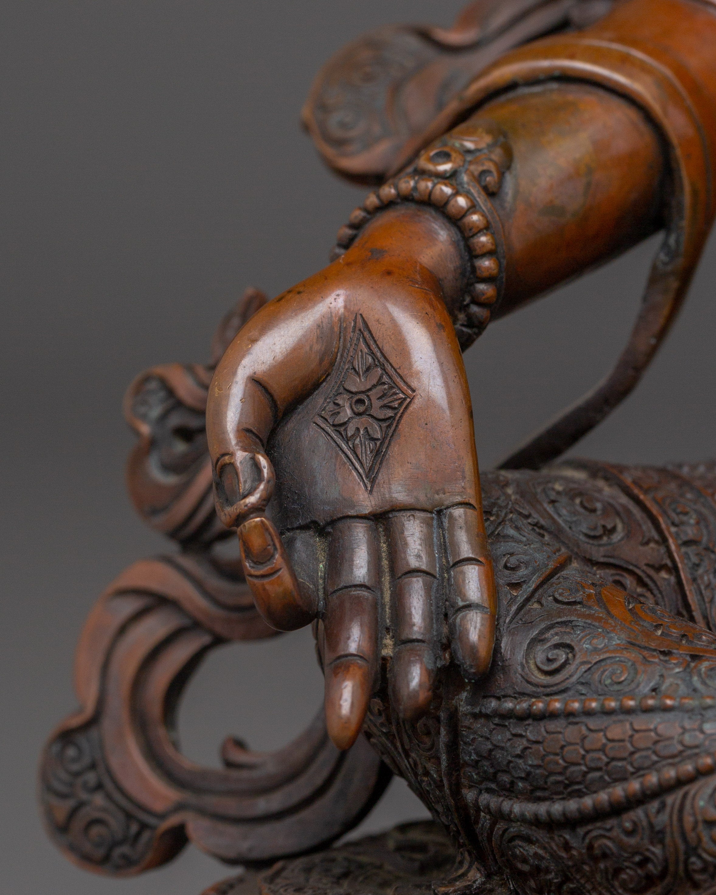 Green Tara Oxidized Artwork | Meditation and Spiritual Shrine