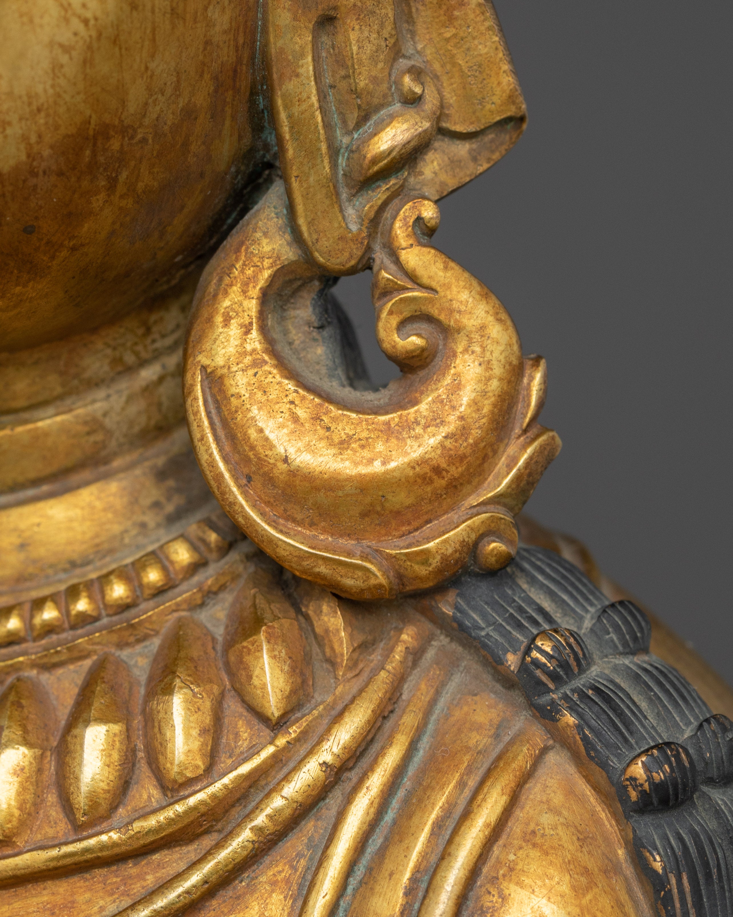 Durga Statue | 24K Gold Gilded Craftsmanship for Strength and Protection