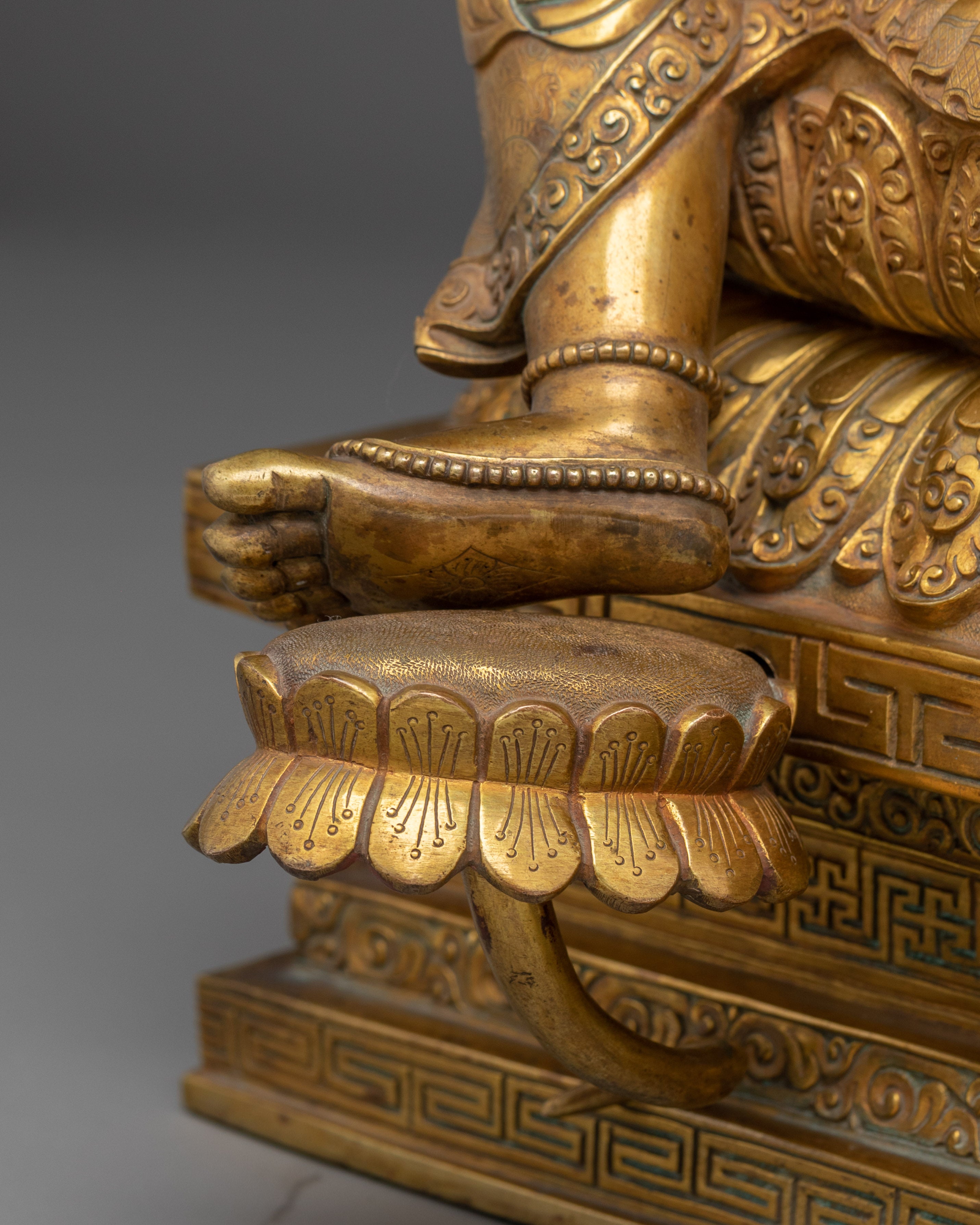Durga Statue | 24K Gold Gilded Craftsmanship for Strength and Protection