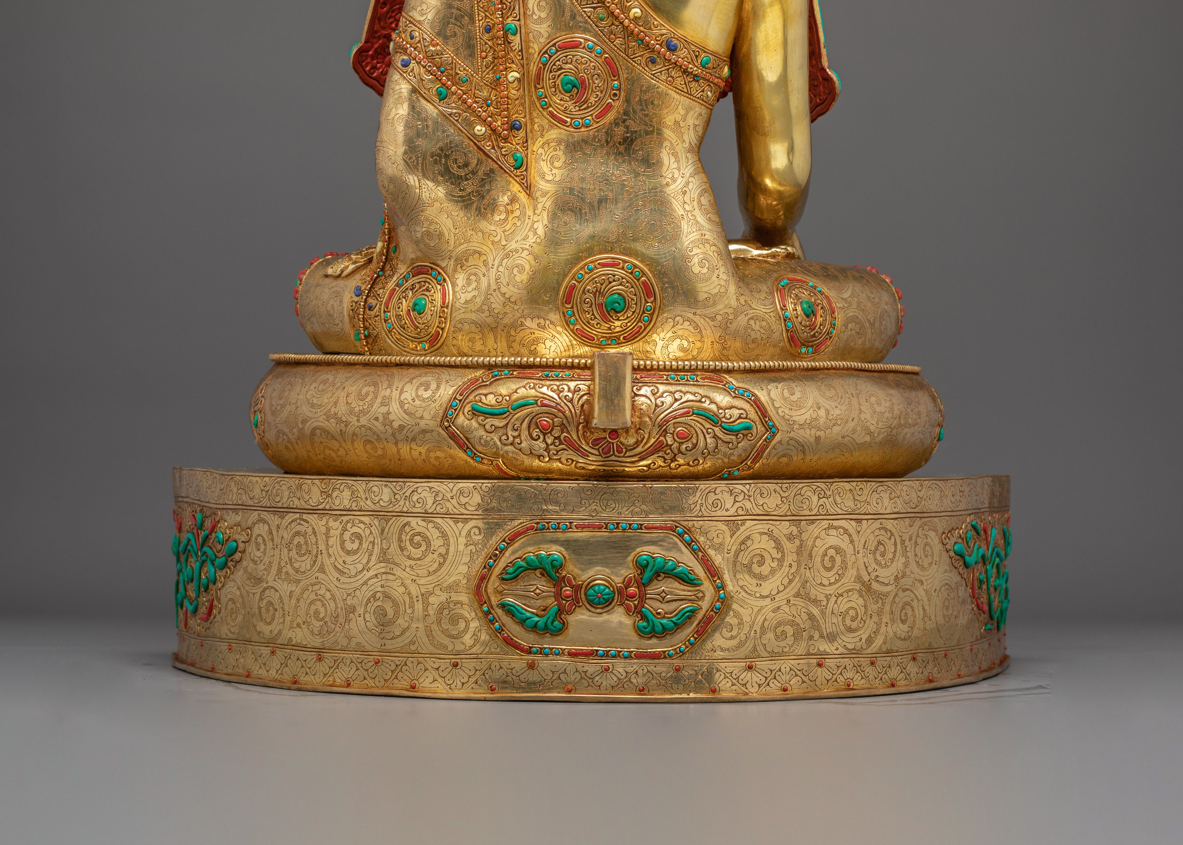 Majestic Crowned Shakyamuni Buddha Statue