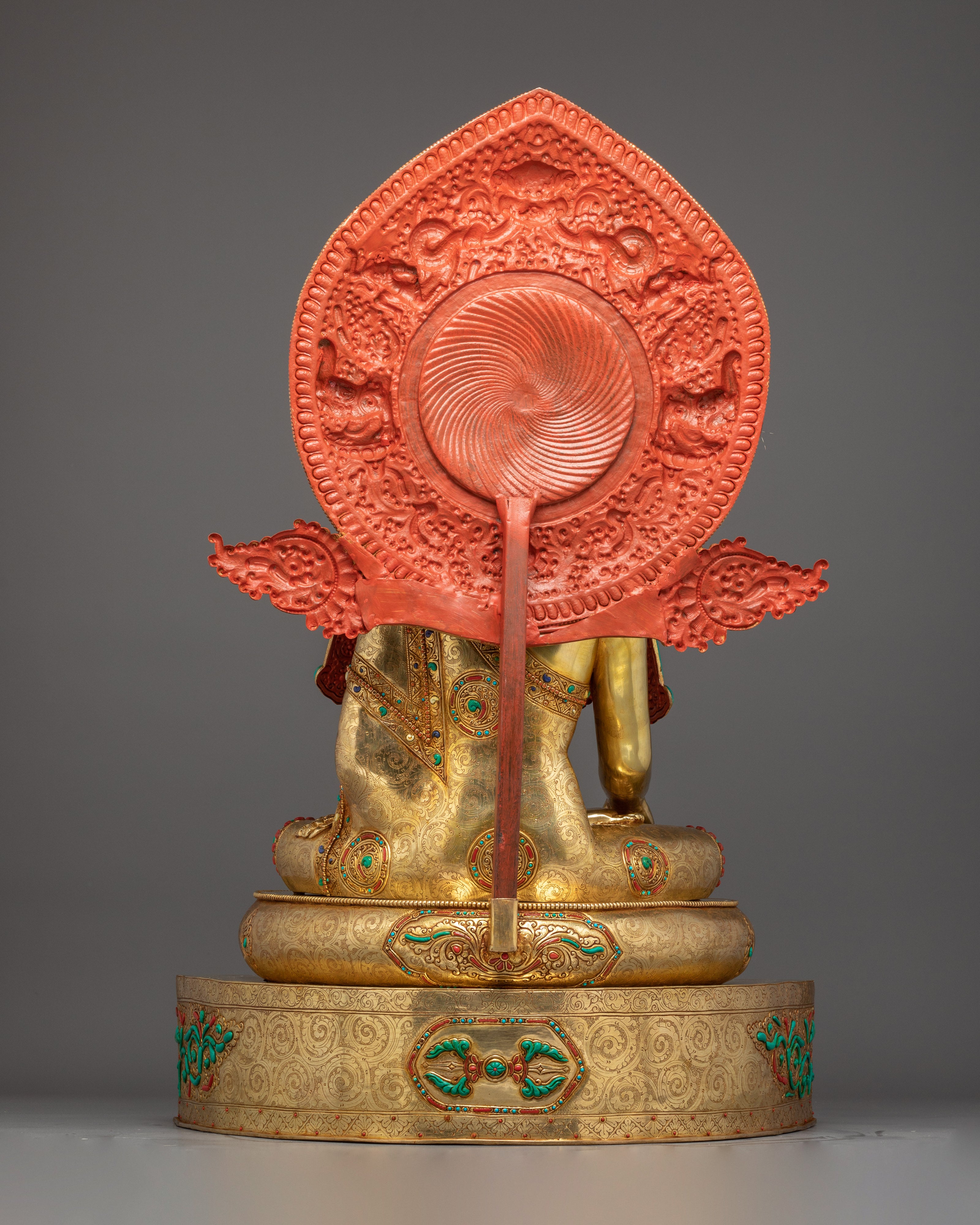 Majestic Crowned Shakyamuni Buddha Statue