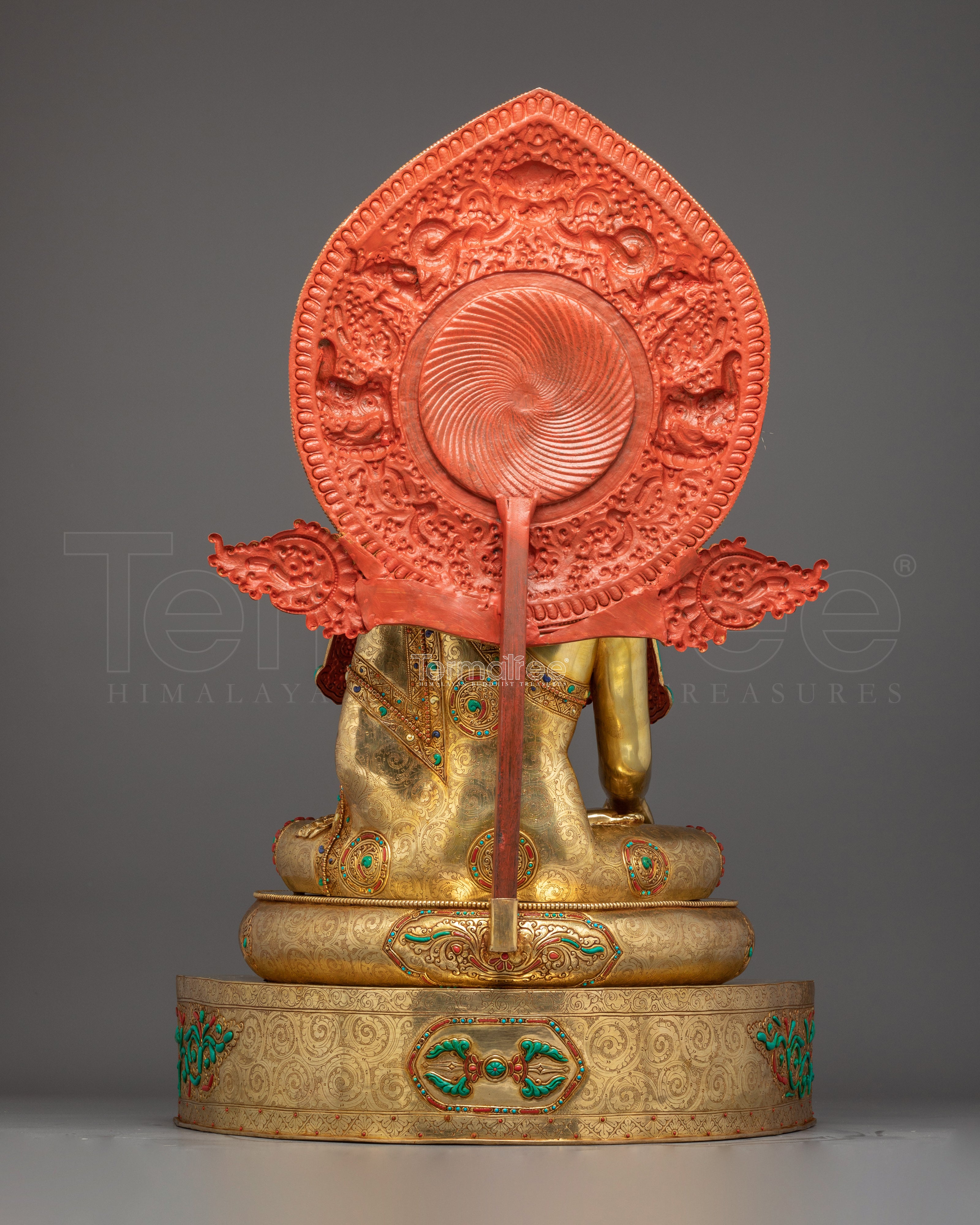 Majestic Crowned Shakyamuni Buddha Statue