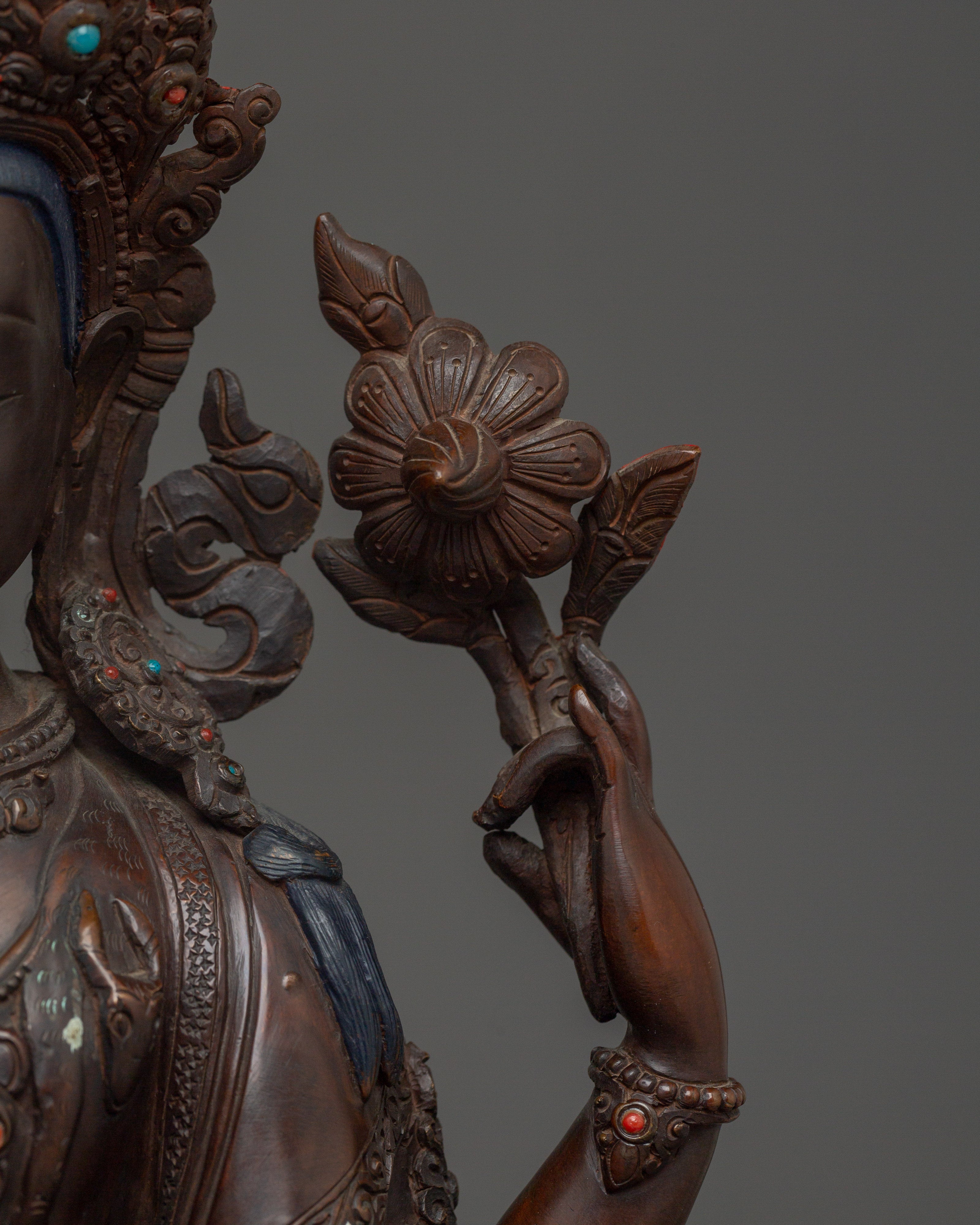 Sacred Chenrezig Statue | Tibetan Icon for Blessings