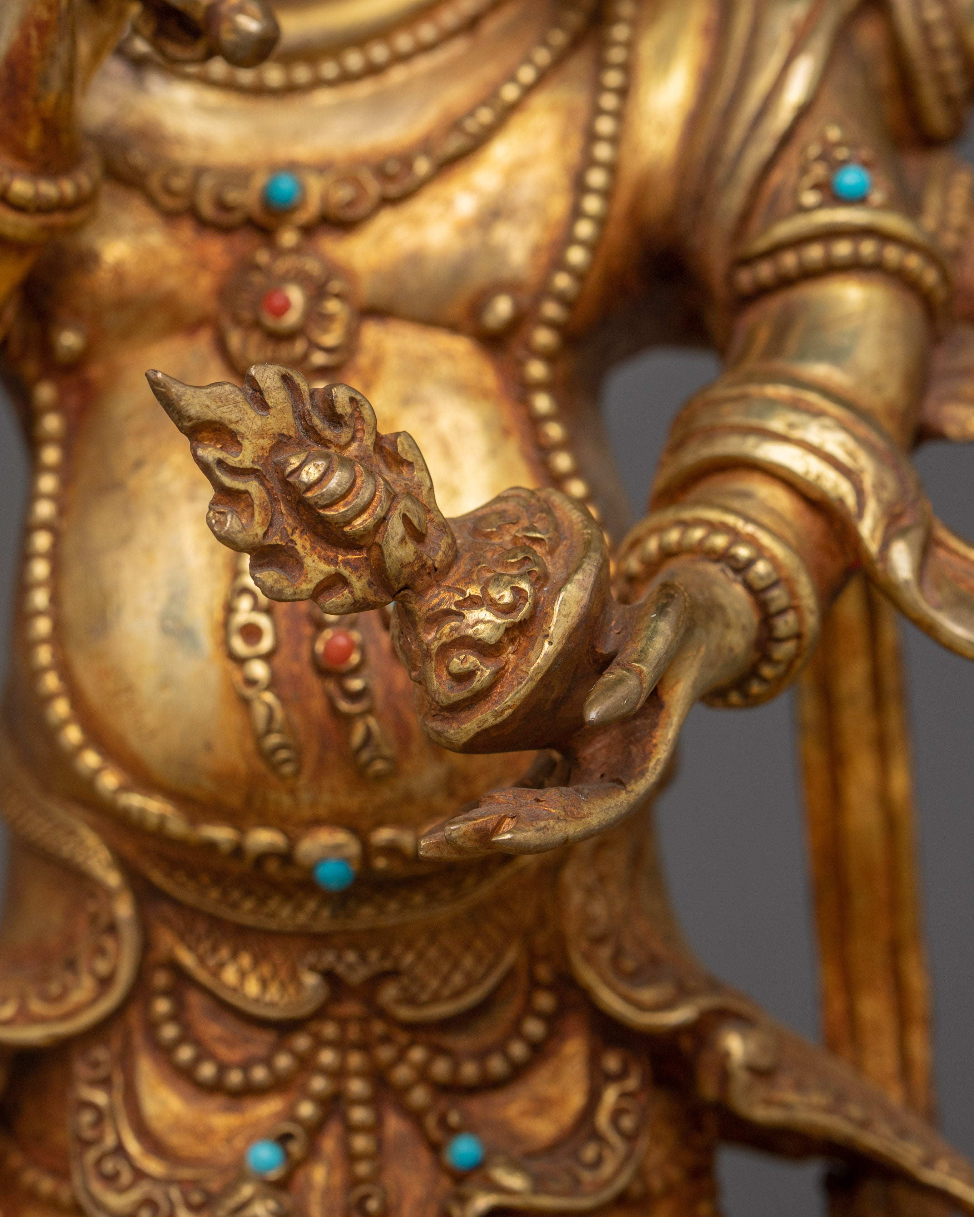 White Mahakala Icon | Tibetan Protector Deity of Wealth