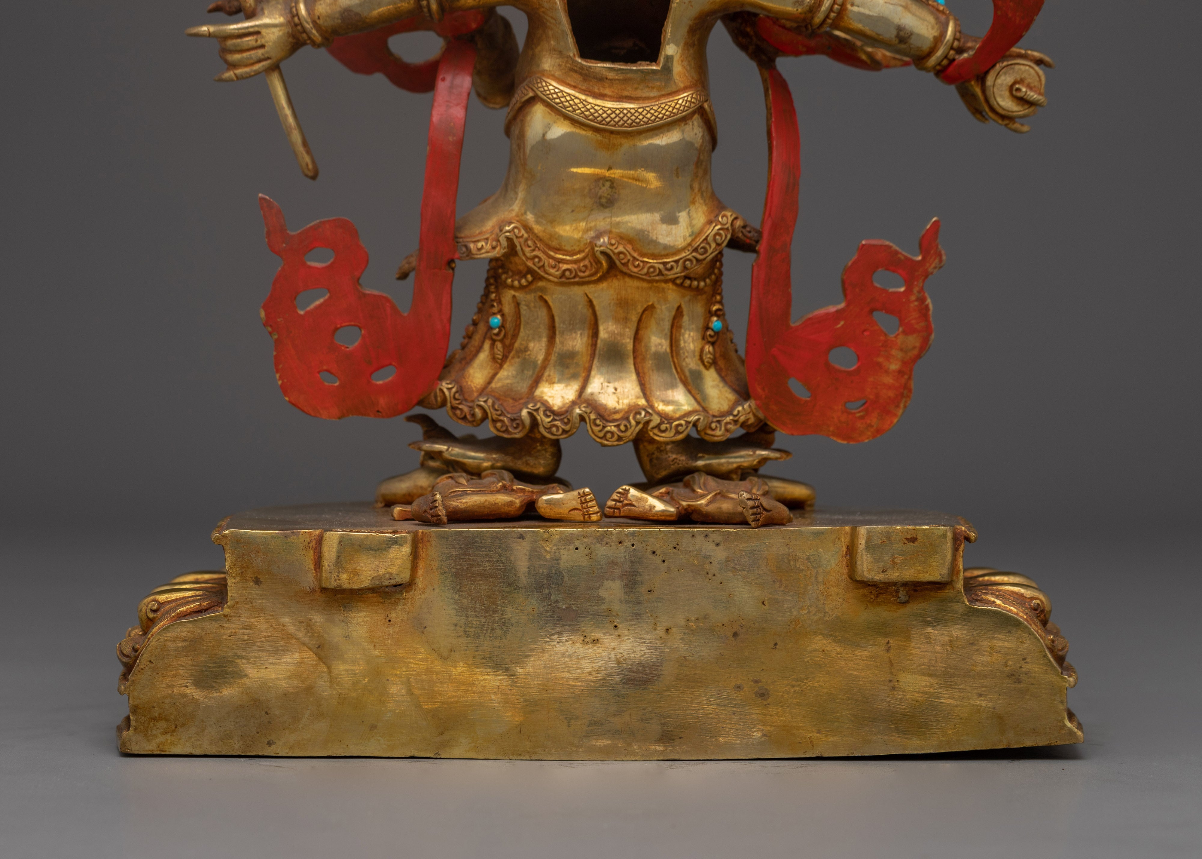 White Mahakala Icon | Tibetan Protector Deity of Wealth