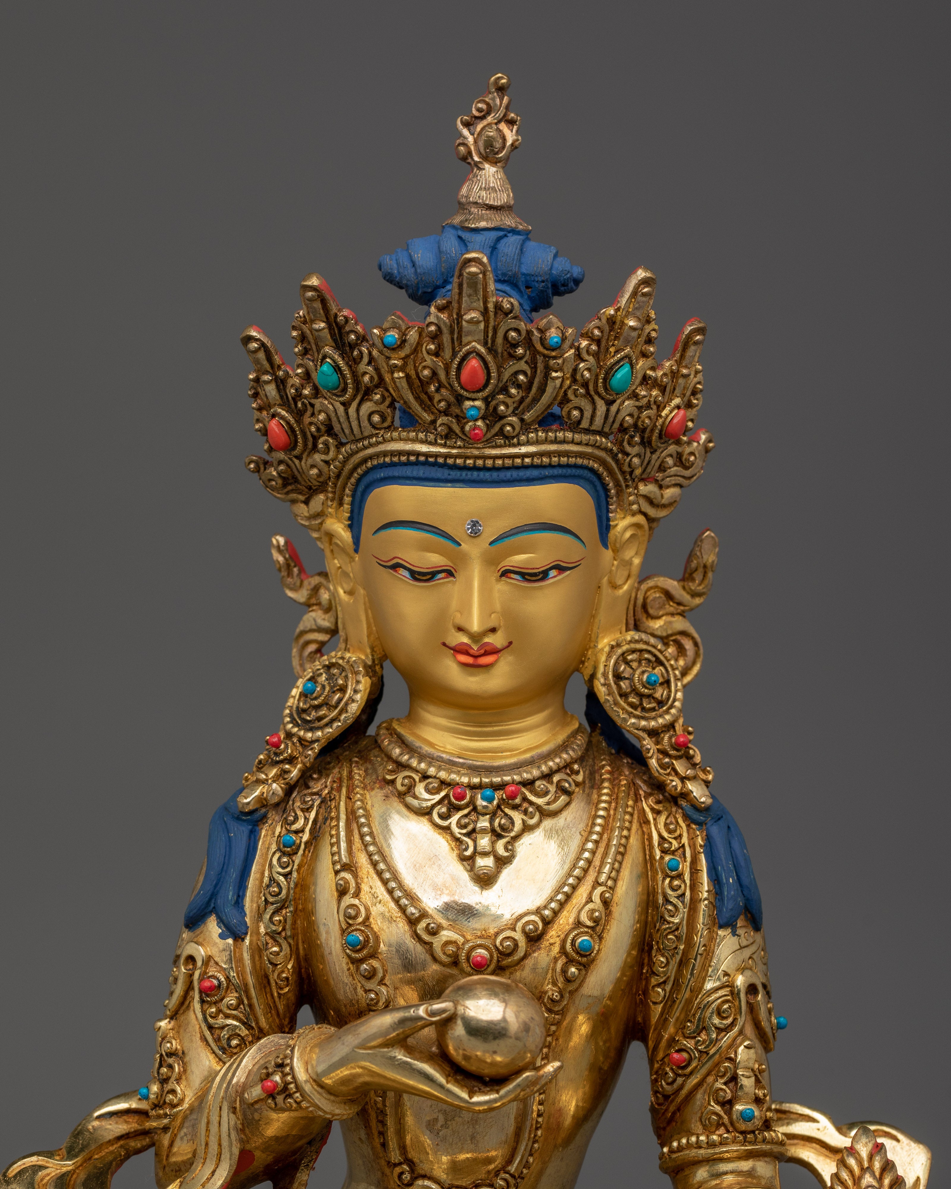 Sacred Kshitigarbha Statue | Nepali Handcrafted Sculpture