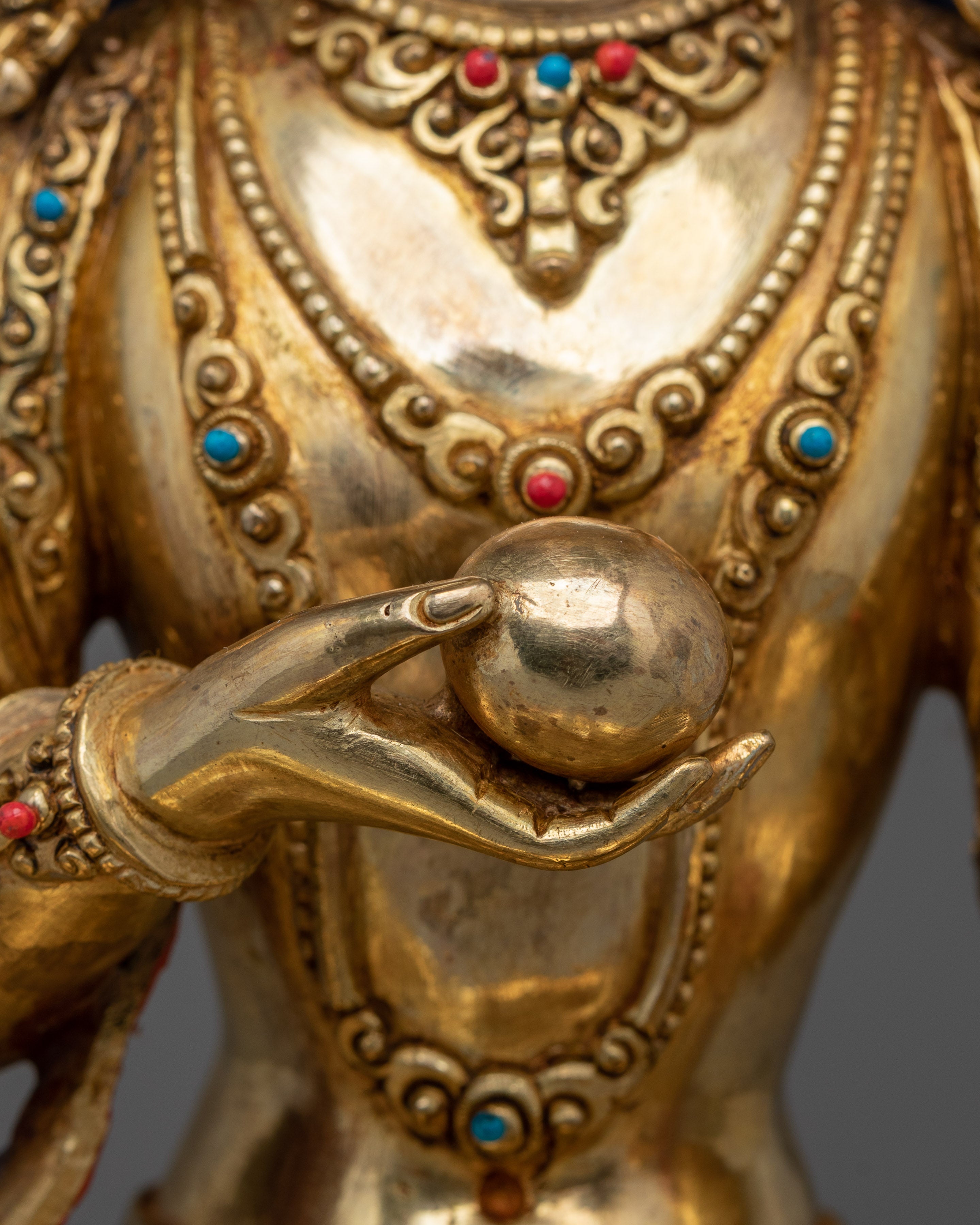 Sacred Kshitigarbha Statue | Nepali Handcrafted Sculpture