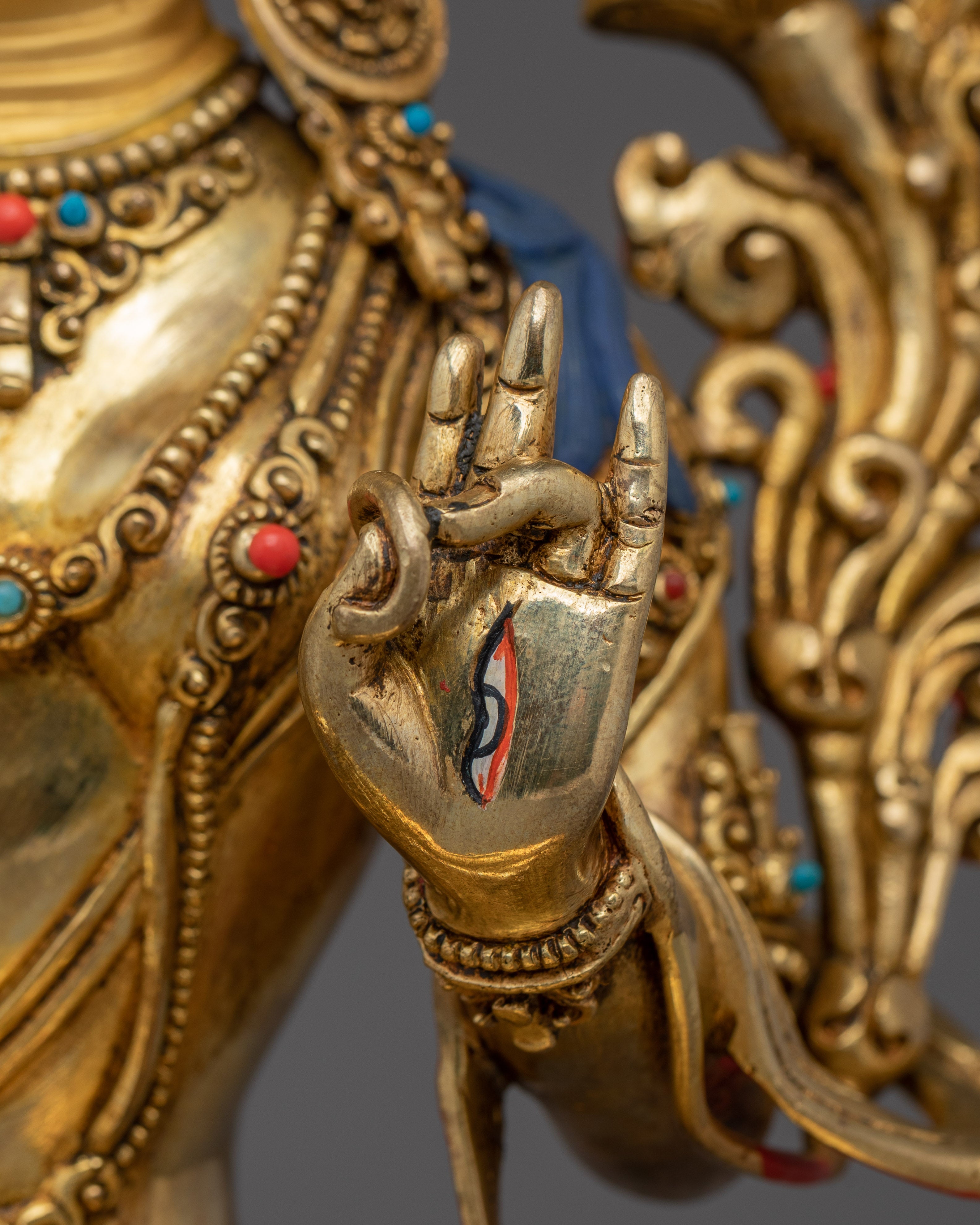 Himalayan Golden White Tara Statue | Divine Feminine for Compassion