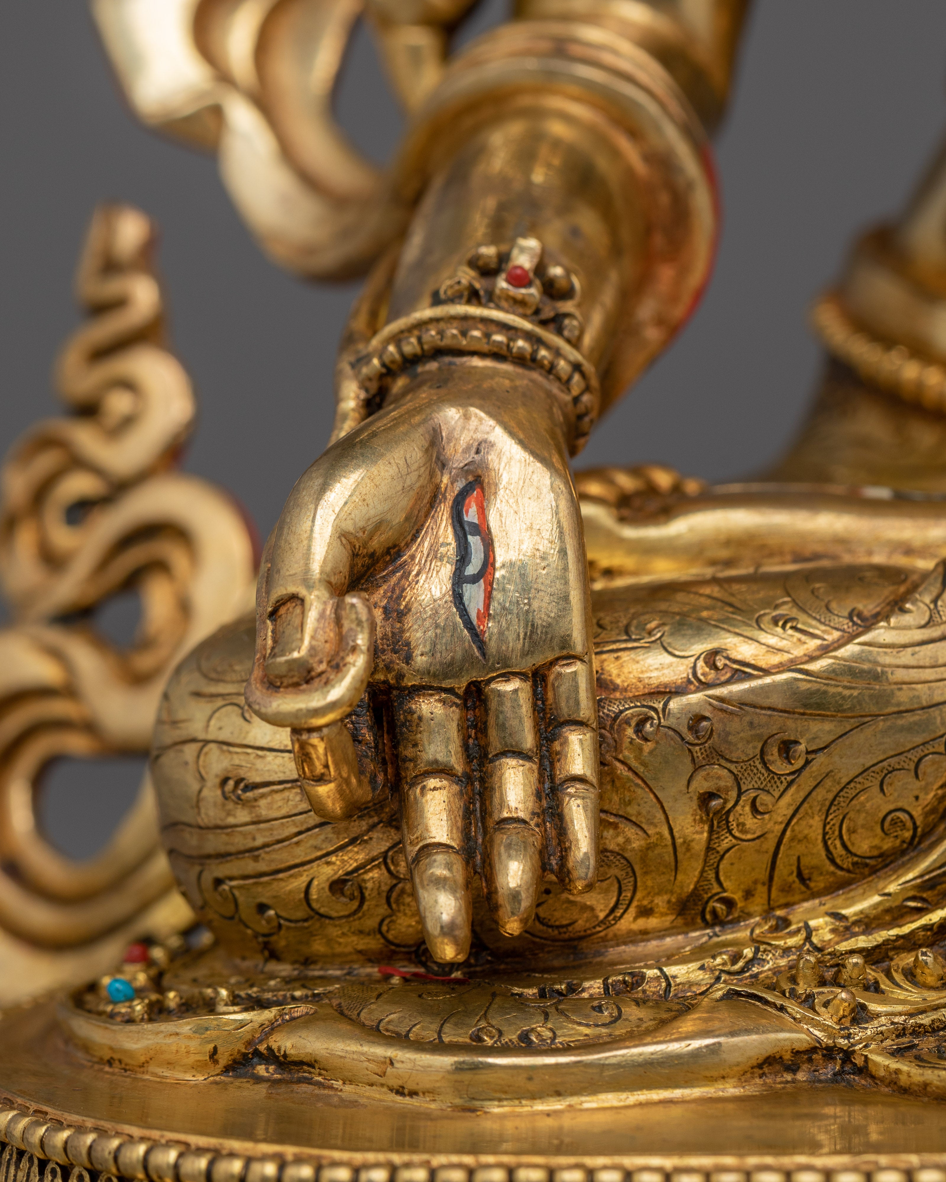 Himalayan Golden White Tara Statue | Divine Feminine for Compassion